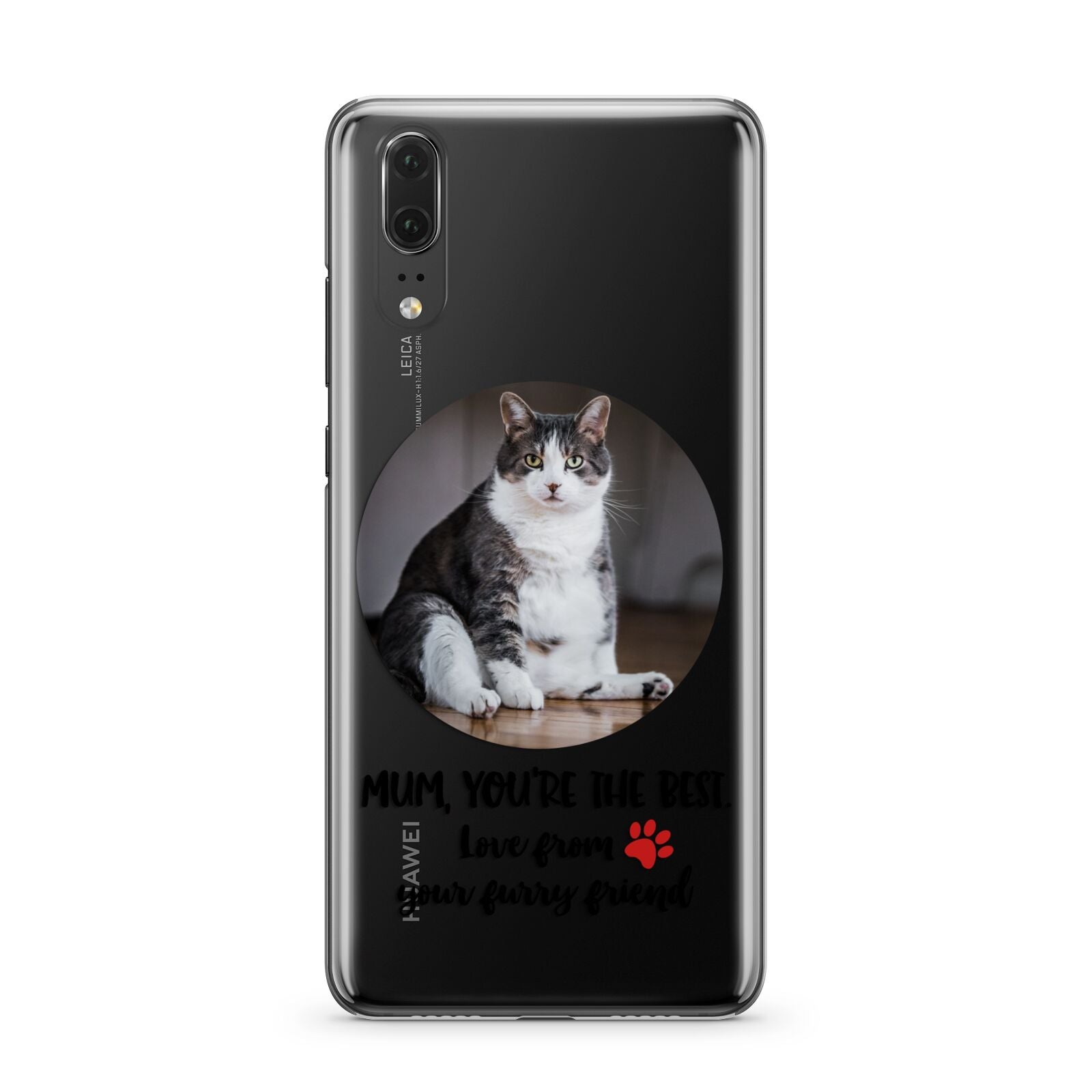 Personalised Photo Upload Cat Mum Huawei P20 Phone Case