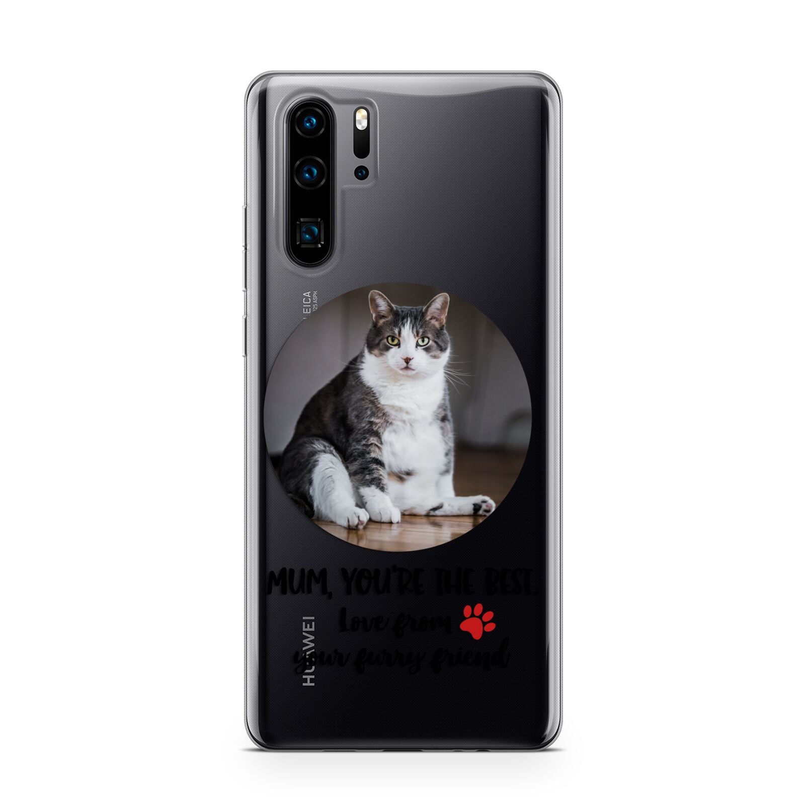 Personalised Photo Upload Cat Mum Huawei P30 Pro Phone Case