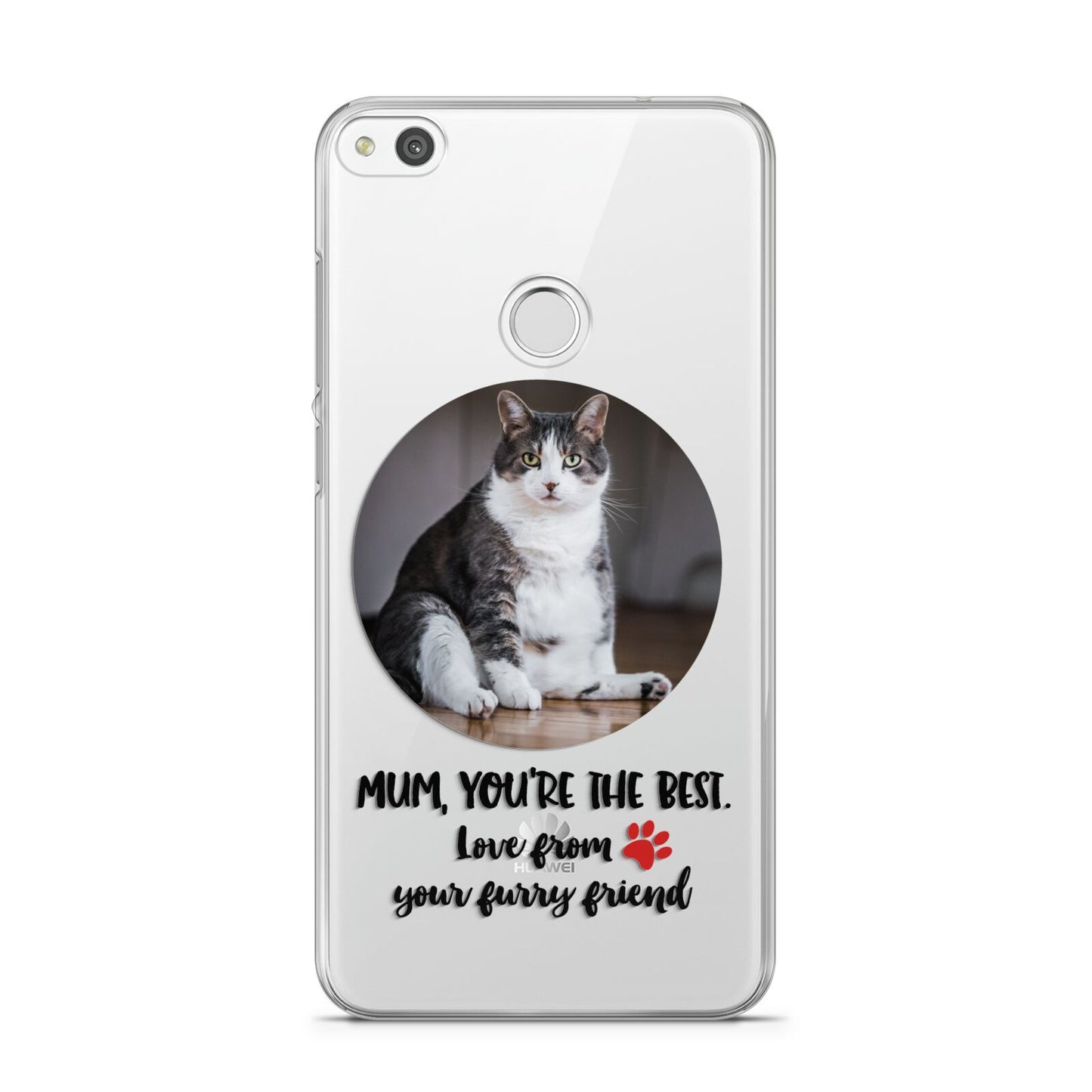 Personalised Photo Upload Cat Mum Huawei P8 Lite Case