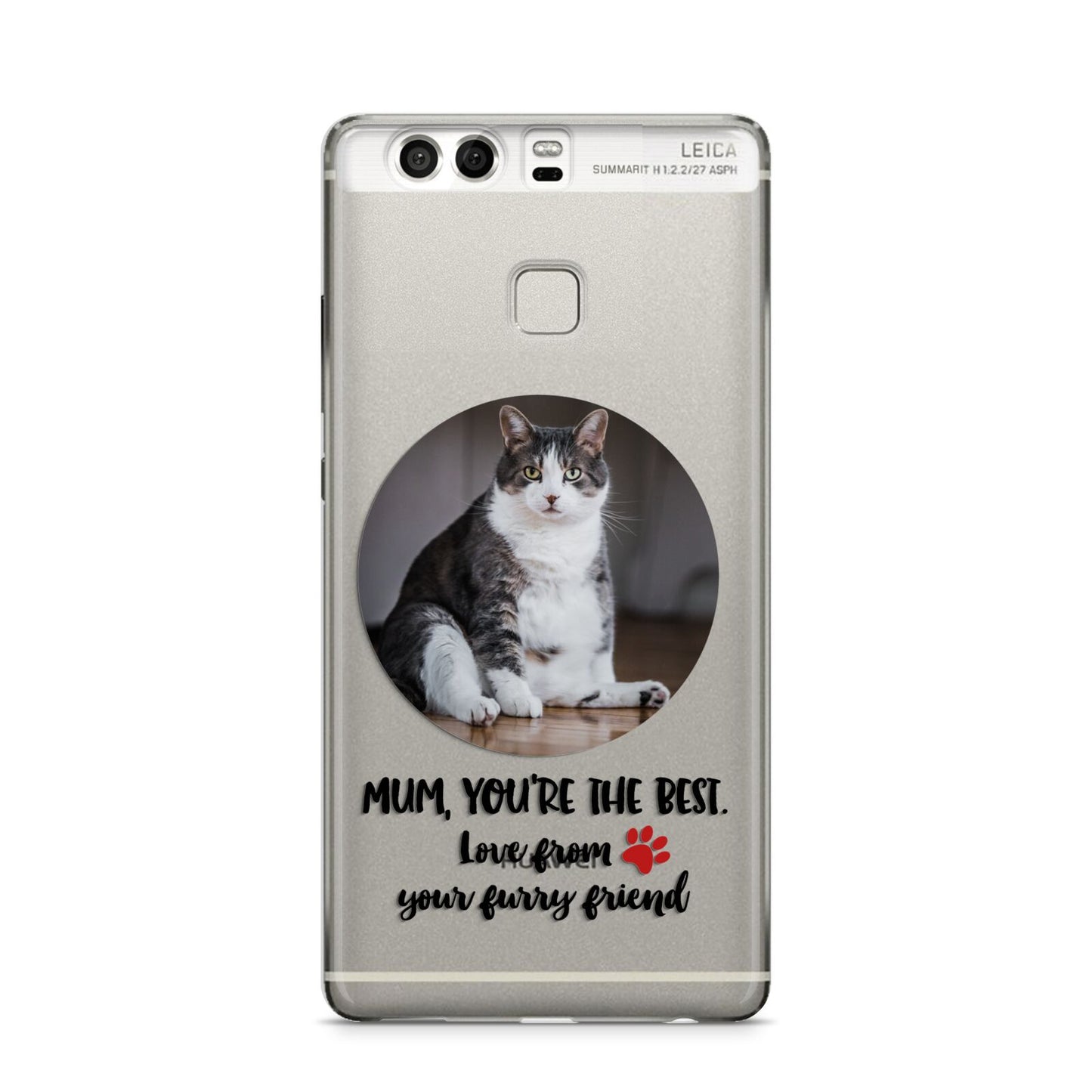 Personalised Photo Upload Cat Mum Huawei P9 Case