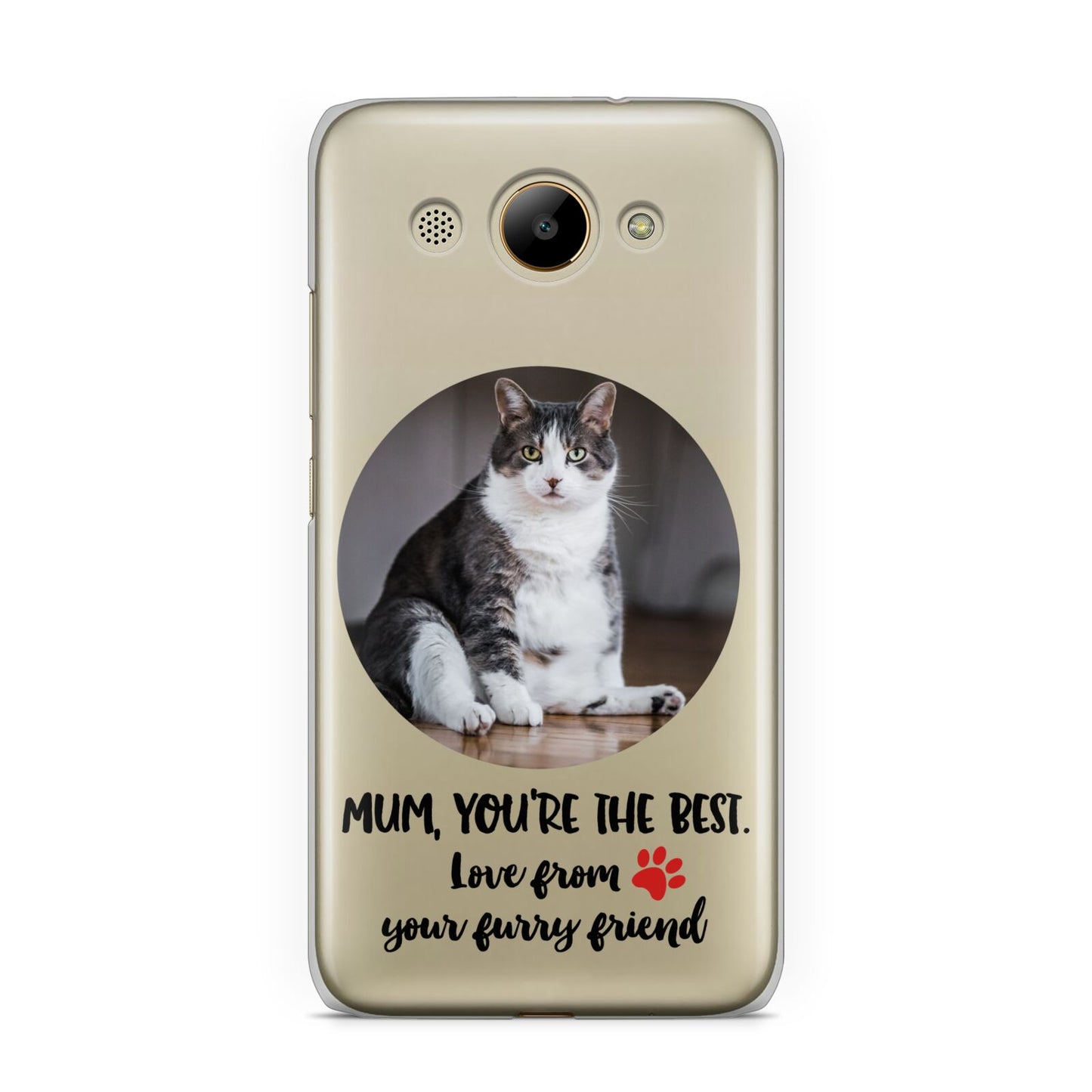 Personalised Photo Upload Cat Mum Huawei Y3 2017