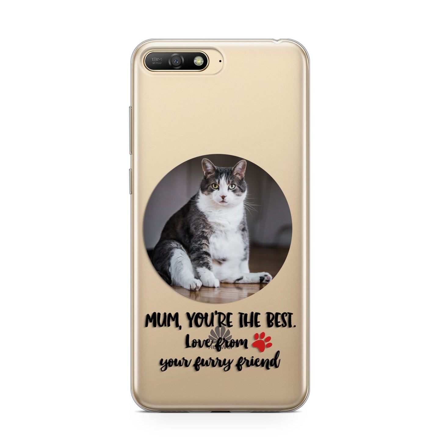 Personalised Photo Upload Cat Mum Huawei Y6 2018