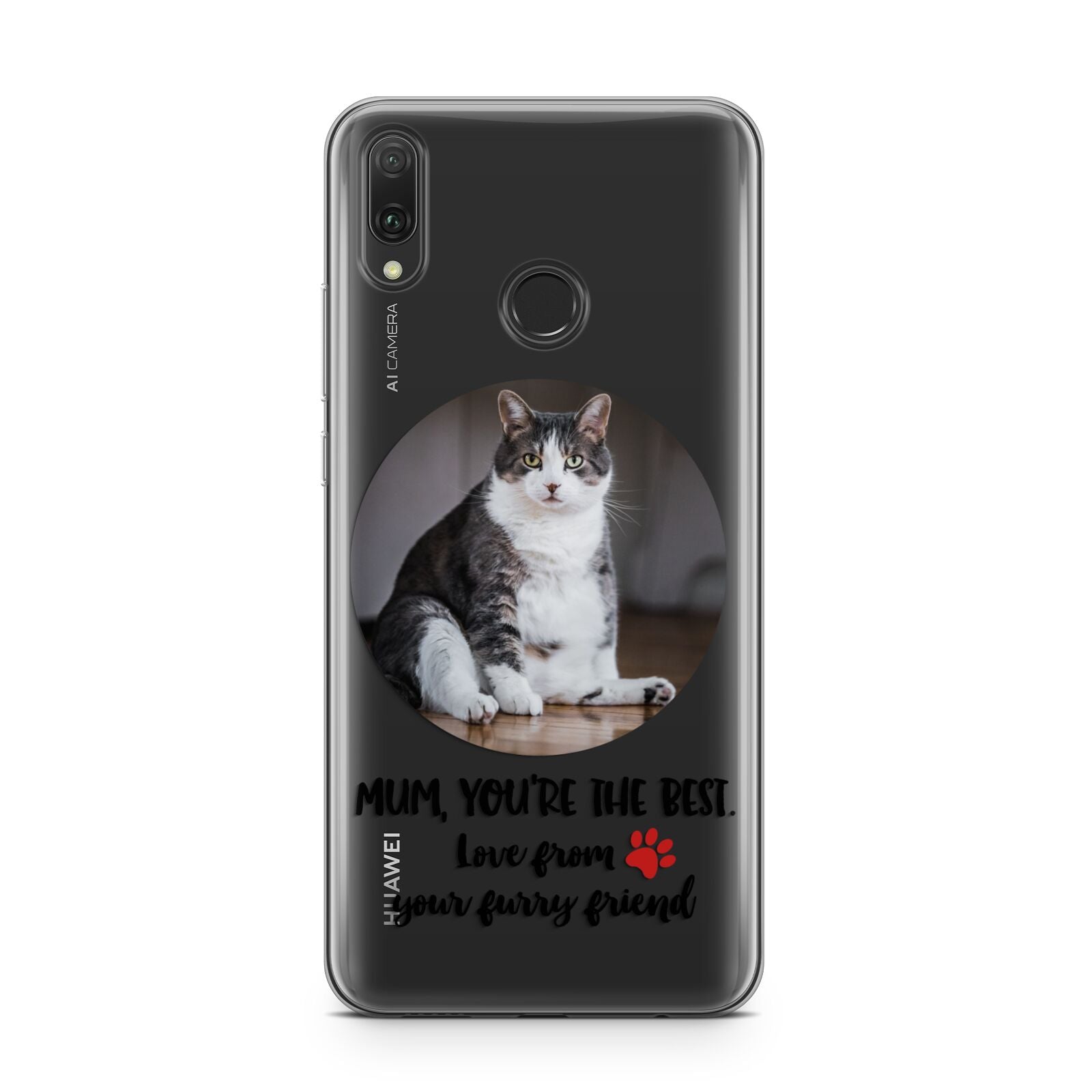 Personalised Photo Upload Cat Mum Huawei Y9 2019