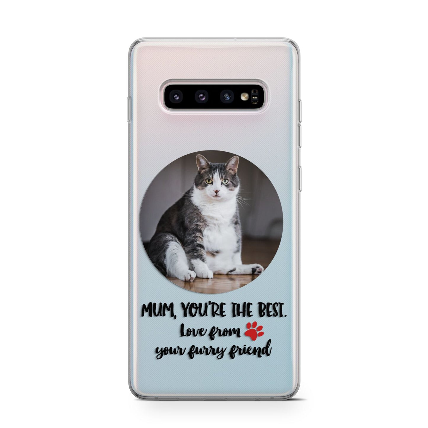 Personalised Photo Upload Cat Mum Protective Samsung Galaxy Case