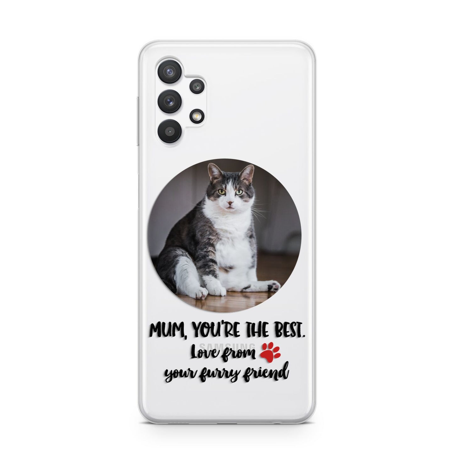 Personalised Photo Upload Cat Mum Samsung A32 5G Case