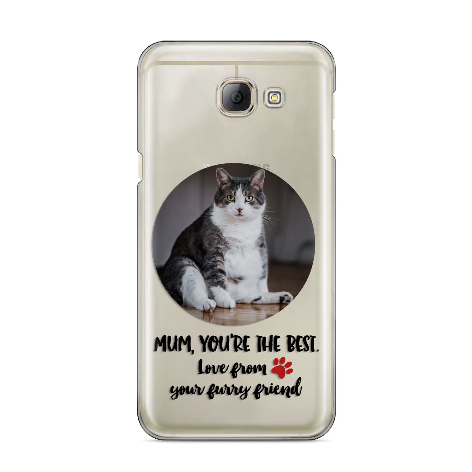 Personalised Photo Upload Cat Mum Samsung Galaxy A8 2016 Case