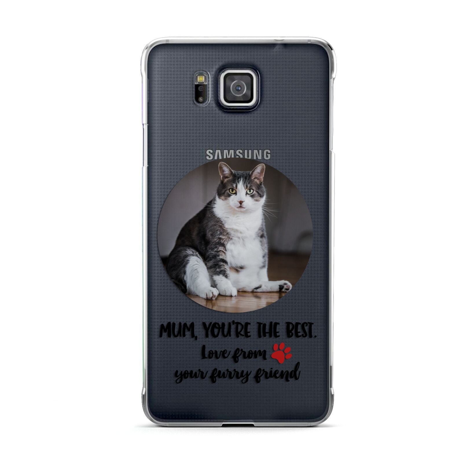 Personalised Photo Upload Cat Mum Samsung Galaxy Alpha Case