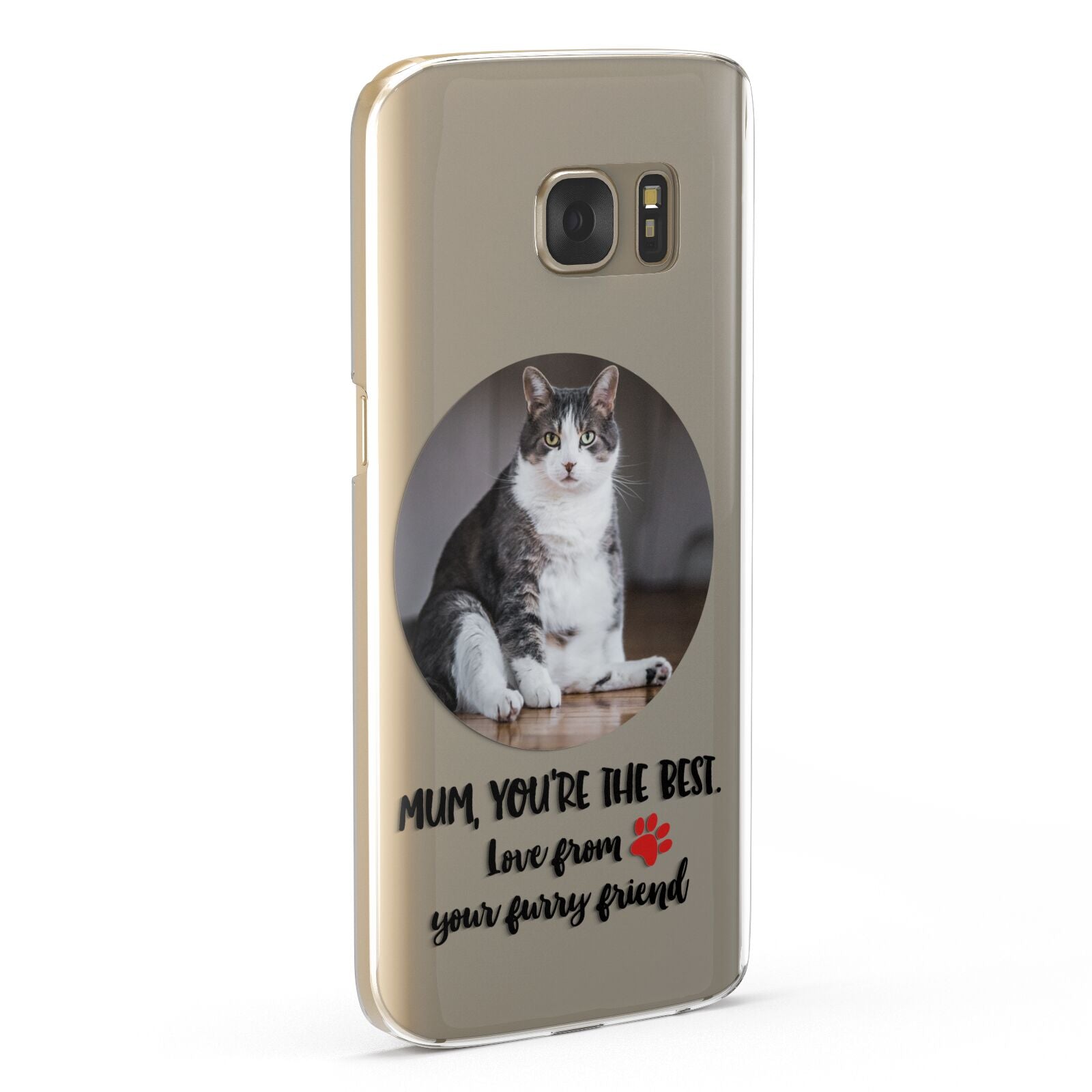 Personalised Photo Upload Cat Mum Samsung Galaxy Case Fourty Five Degrees