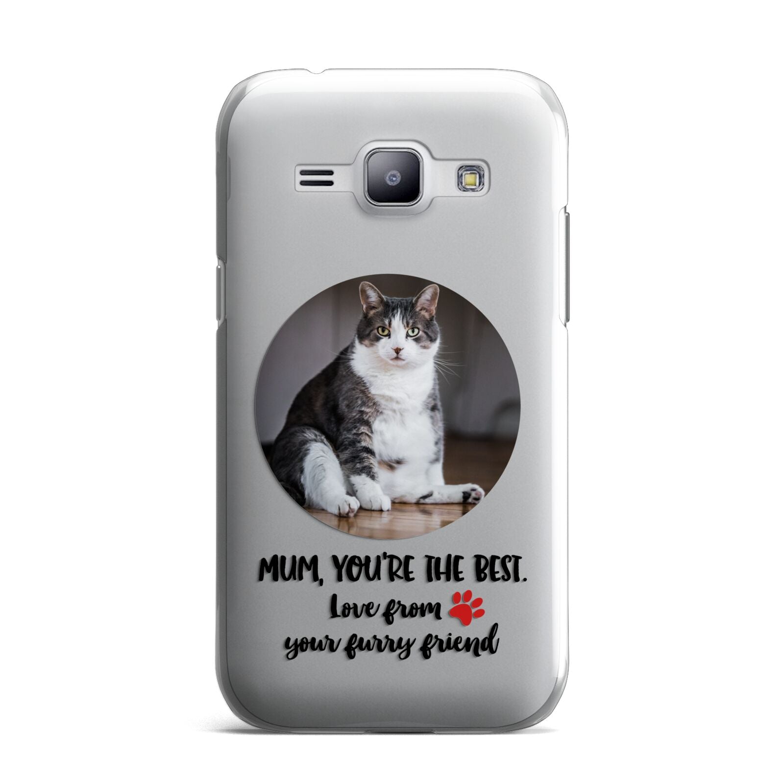 Personalised Photo Upload Cat Mum Samsung Galaxy J1 2015 Case