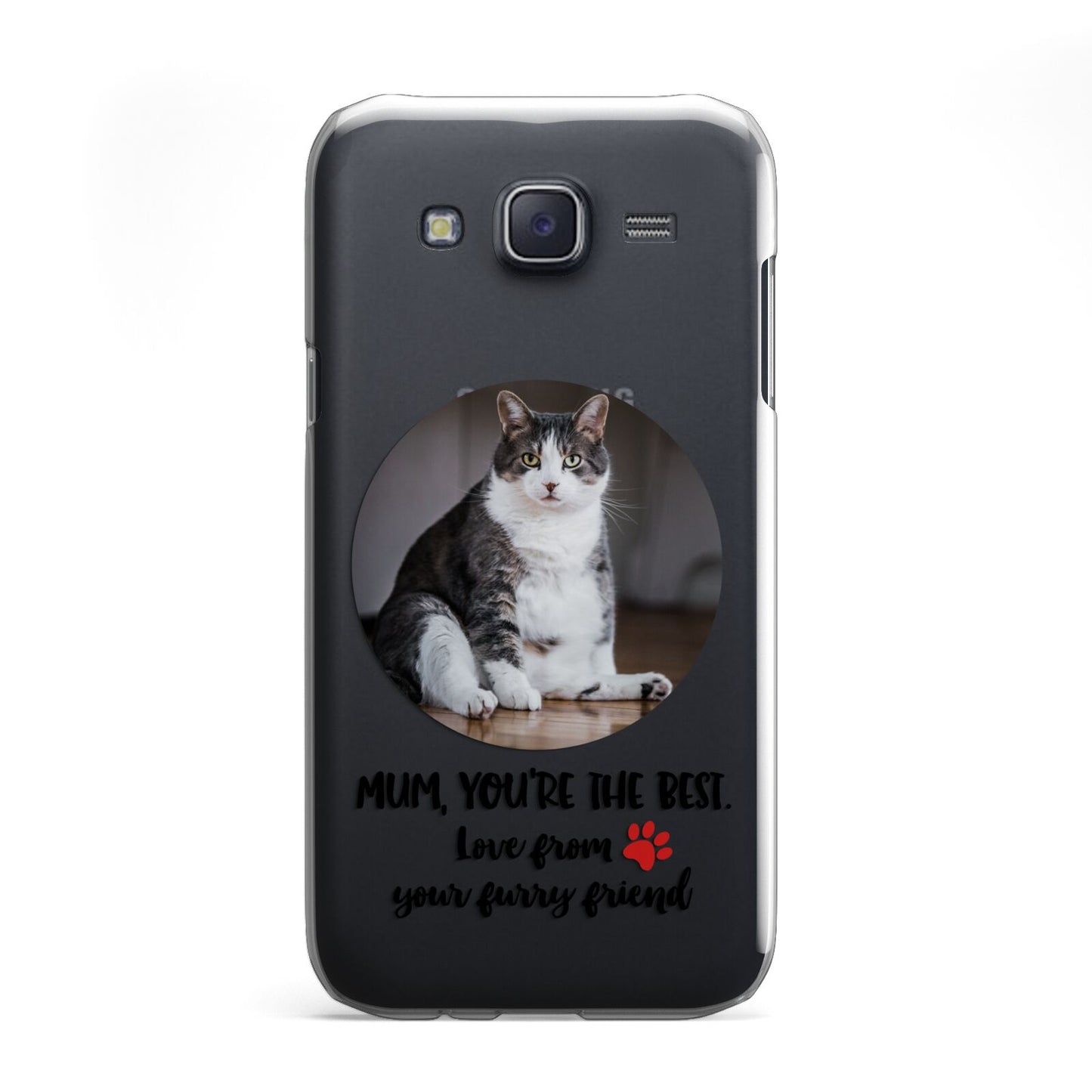 Personalised Photo Upload Cat Mum Samsung Galaxy J5 Case