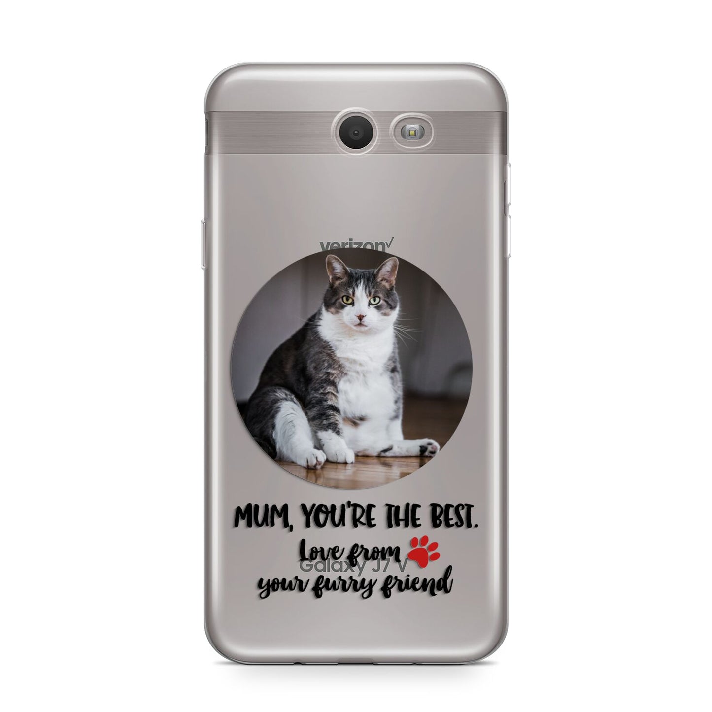 Personalised Photo Upload Cat Mum Samsung Galaxy J7 2017 Case