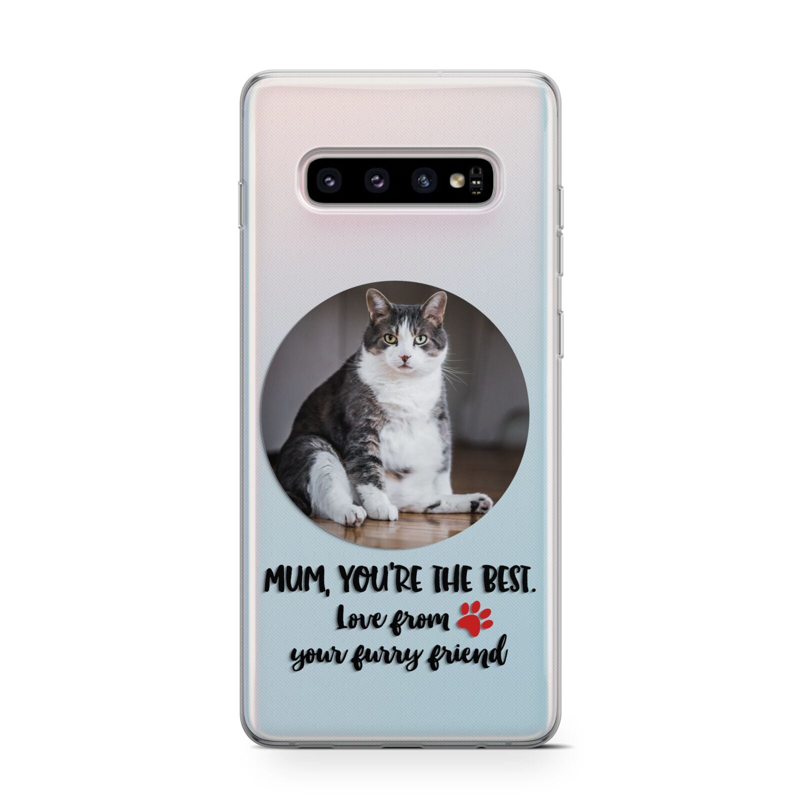 Personalised Photo Upload Cat Mum Samsung Galaxy S10 Case