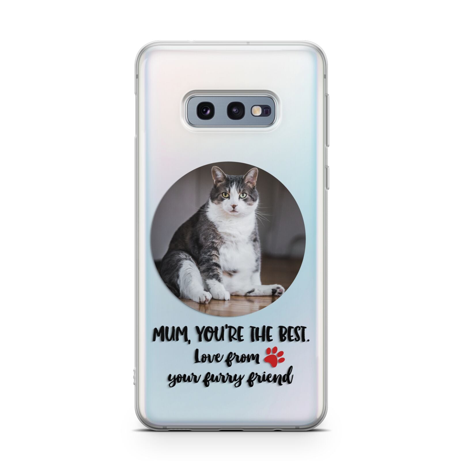 Personalised Photo Upload Cat Mum Samsung Galaxy S10E Case