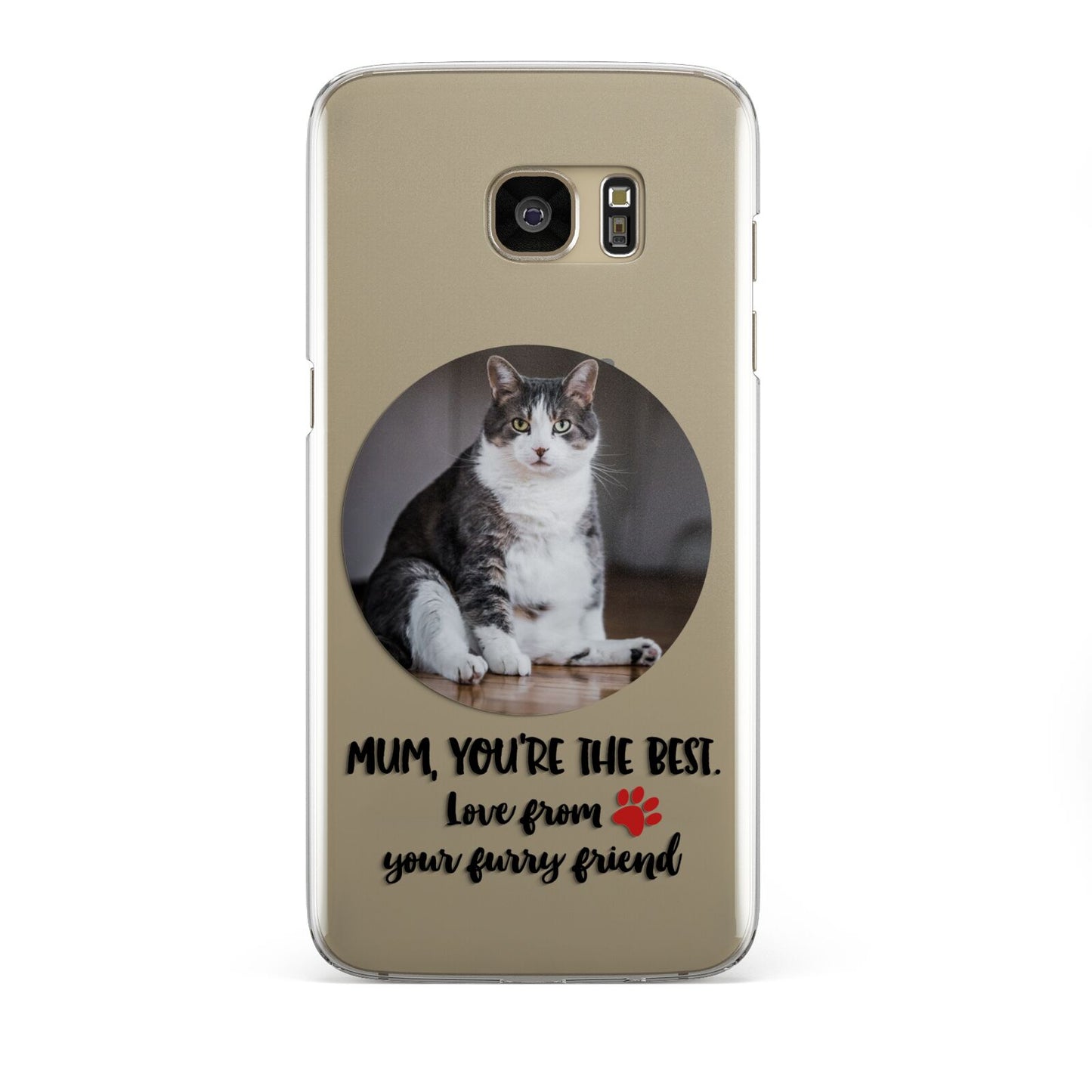 Personalised Photo Upload Cat Mum Samsung Galaxy S7 Edge Case