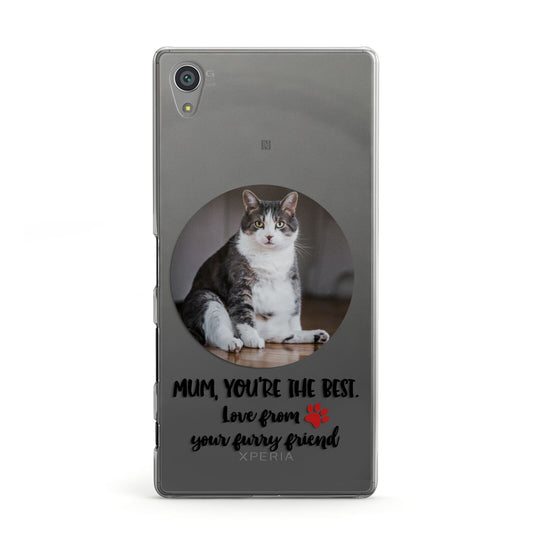 Personalised Photo Upload Cat Mum Sony Xperia Case