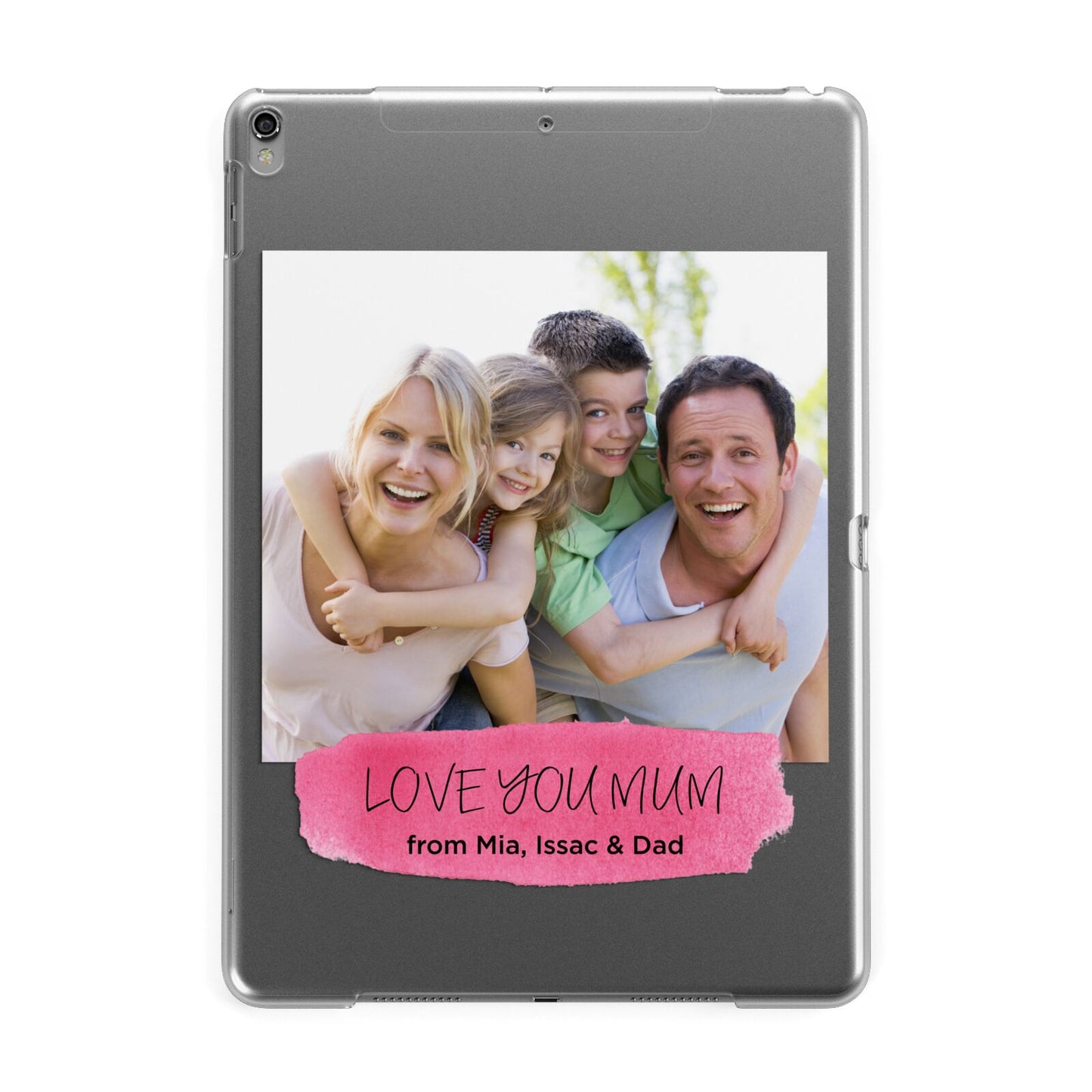 Personalised Photo Upload Mothers Day Apple iPad Grey Case