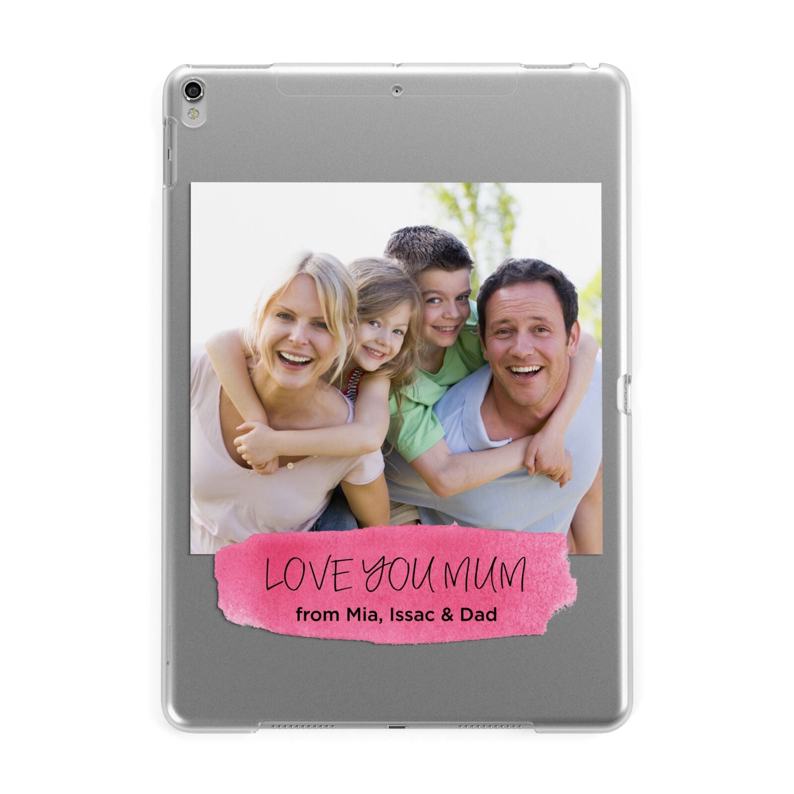 Personalised Photo Upload Mothers Day Apple iPad Silver Case