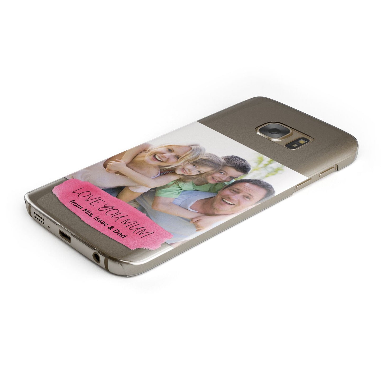 Personalised Photo Upload Mothers Day Samsung Galaxy Case Bottom Cutout