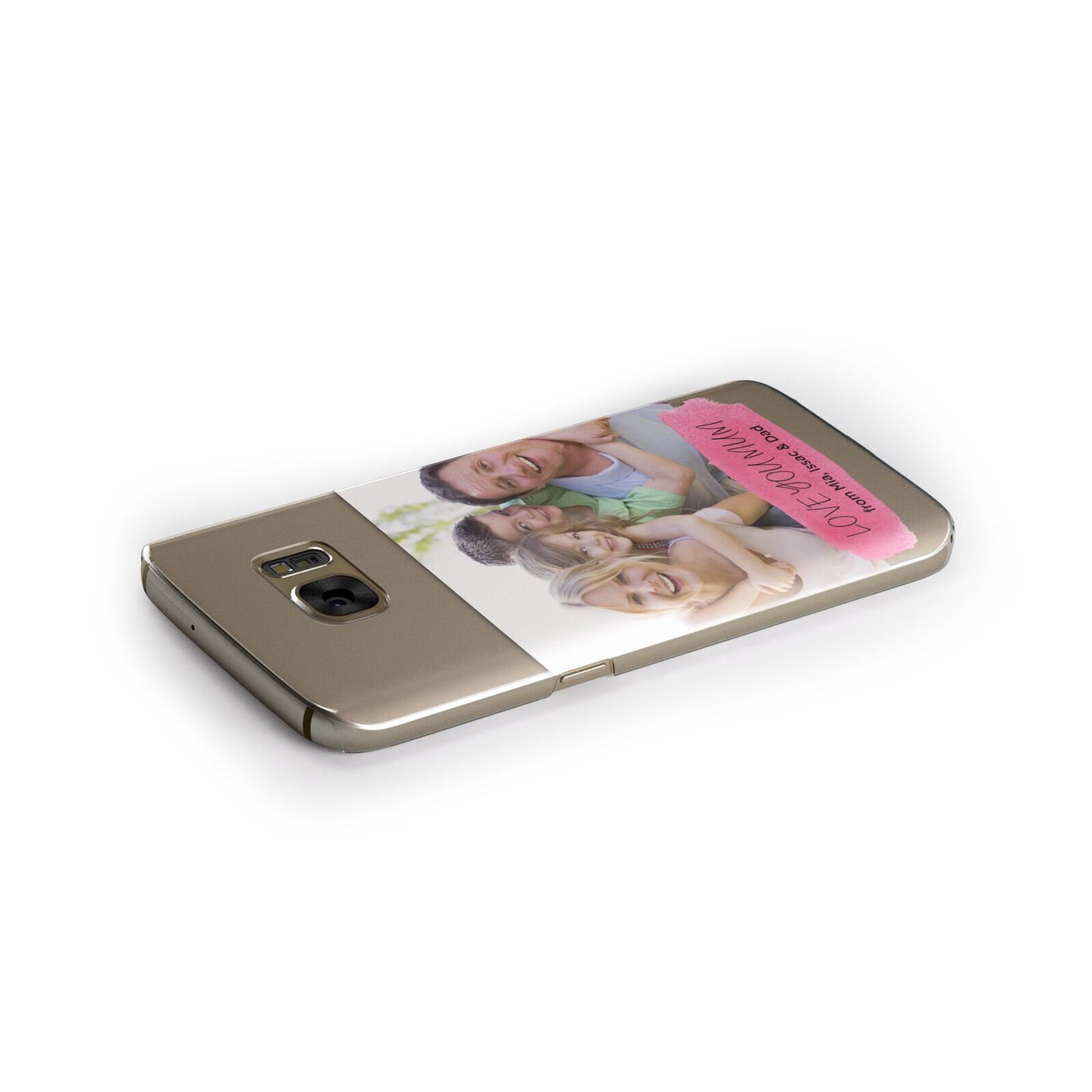 Personalised Photo Upload Mothers Day Samsung Galaxy Case Side Close Up