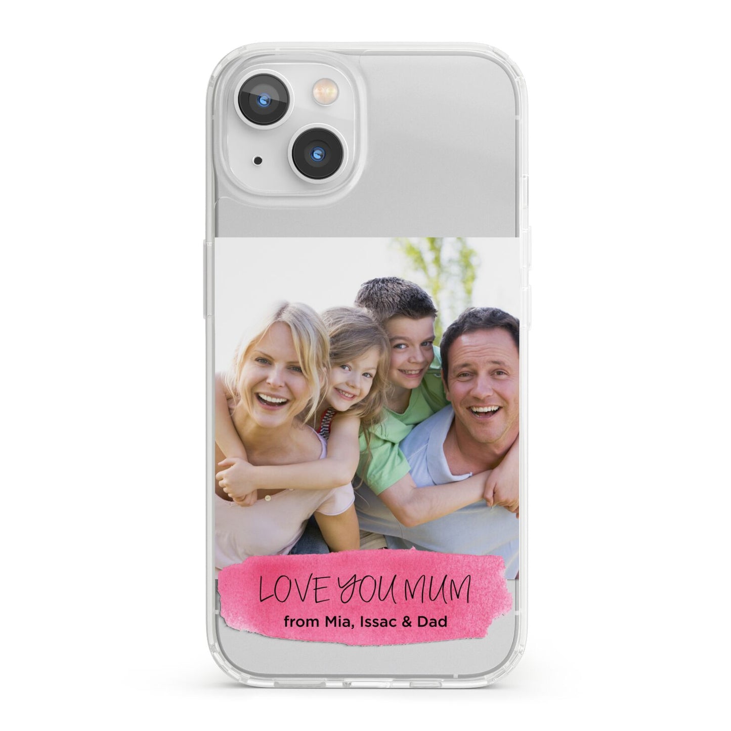 Personalised Photo Upload Mothers Day iPhone 13 Clear Bumper Case