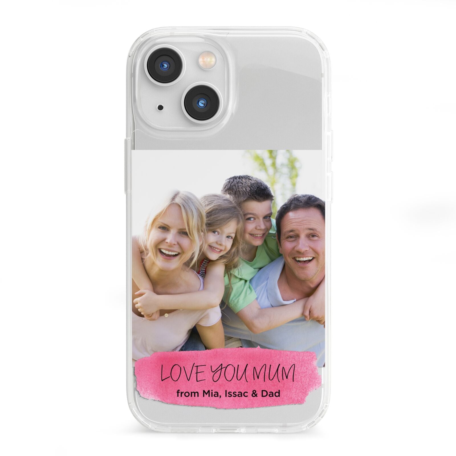 Personalised Photo Upload Mothers Day iPhone 13 Mini Clear Bumper Case