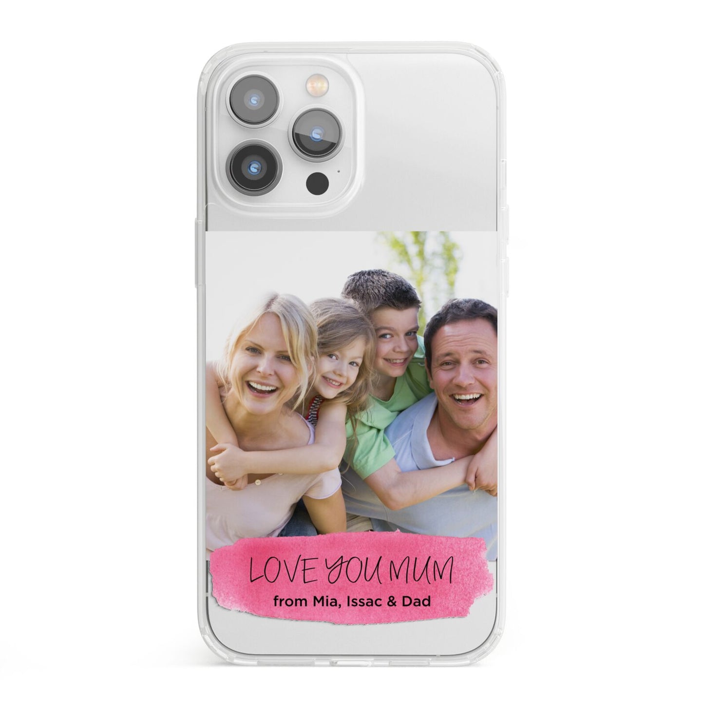 Personalised Photo Upload Mothers Day iPhone 13 Pro Max Clear Bumper Case