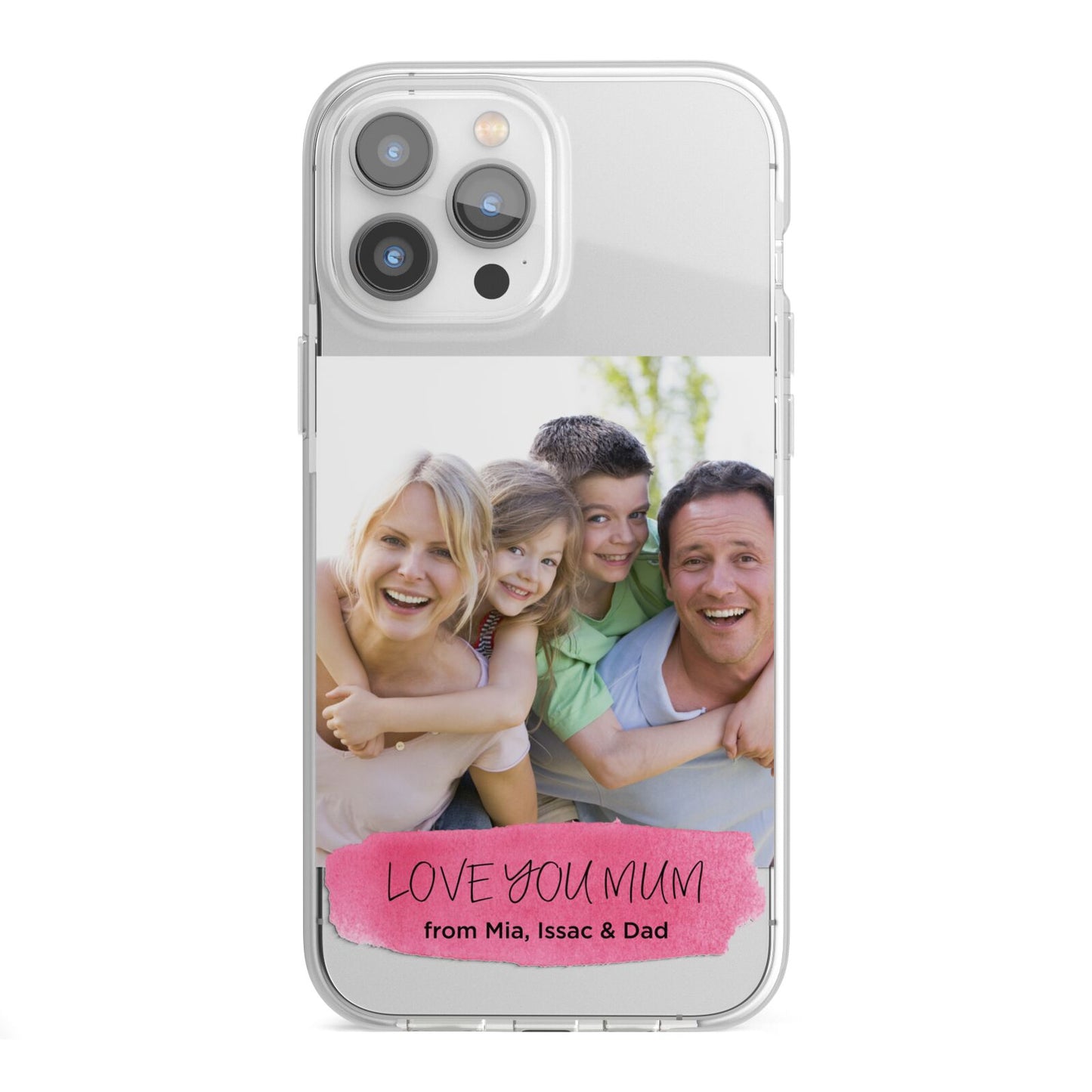 Personalised Photo Upload Mothers Day iPhone 13 Pro Max TPU Impact Case with White Edges