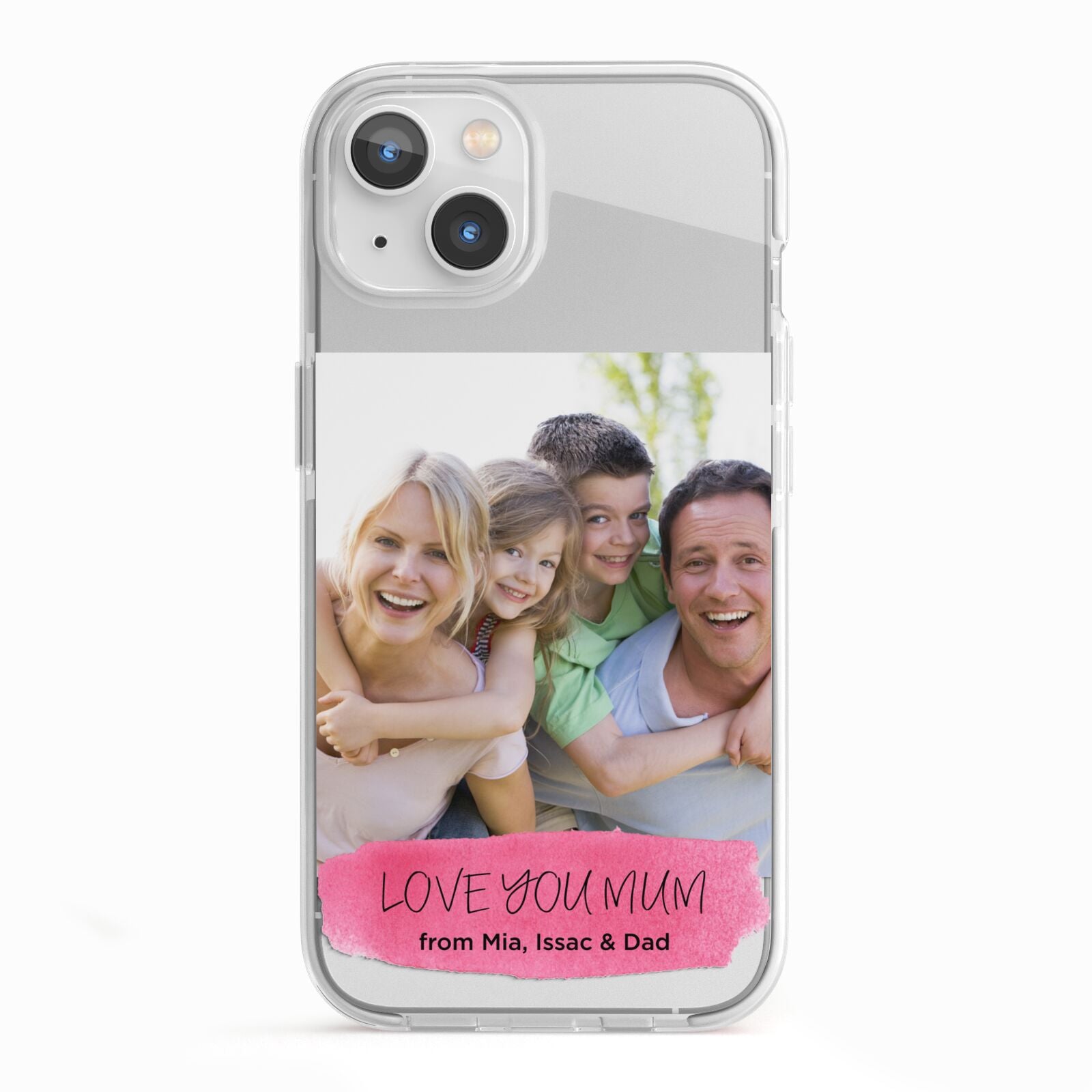 Personalised Photo Upload Mothers Day iPhone 13 TPU Impact Case with White Edges