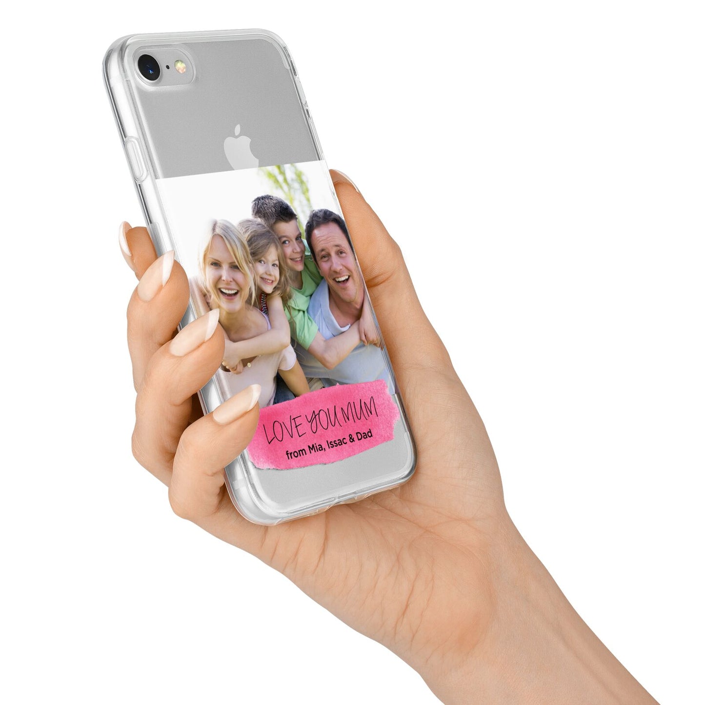 Personalised Photo Upload Mothers Day iPhone 7 Bumper Case on Silver iPhone Alternative Image