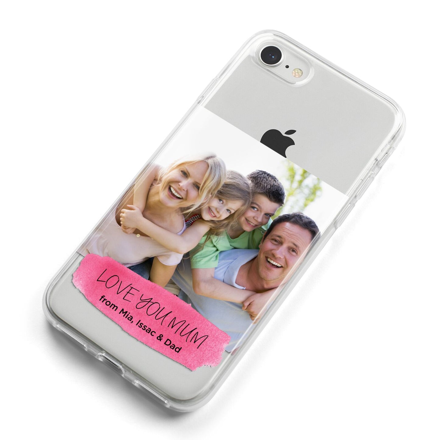 Personalised Photo Upload Mothers Day iPhone 8 Bumper Case on Silver iPhone Alternative Image