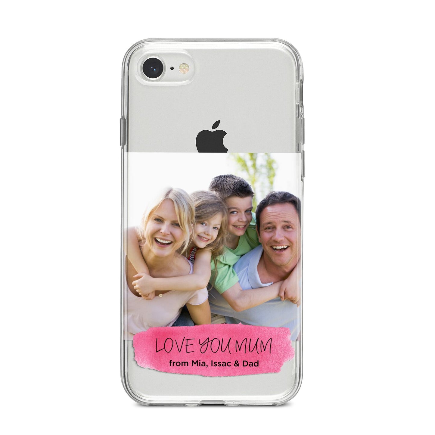 Personalised Photo Upload Mothers Day iPhone 8 Bumper Case on Silver iPhone