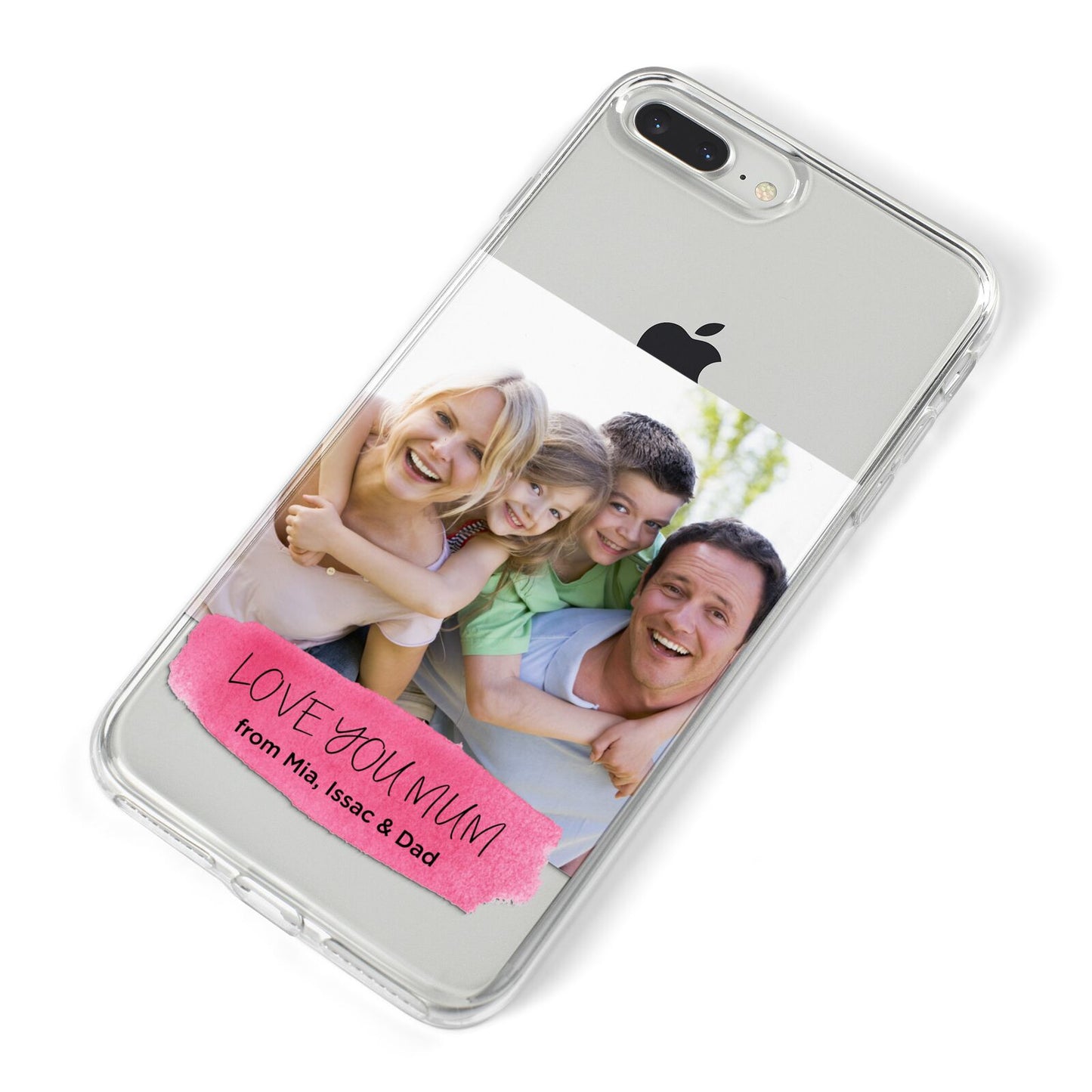 Personalised Photo Upload Mothers Day iPhone 8 Plus Bumper Case on Silver iPhone Alternative Image