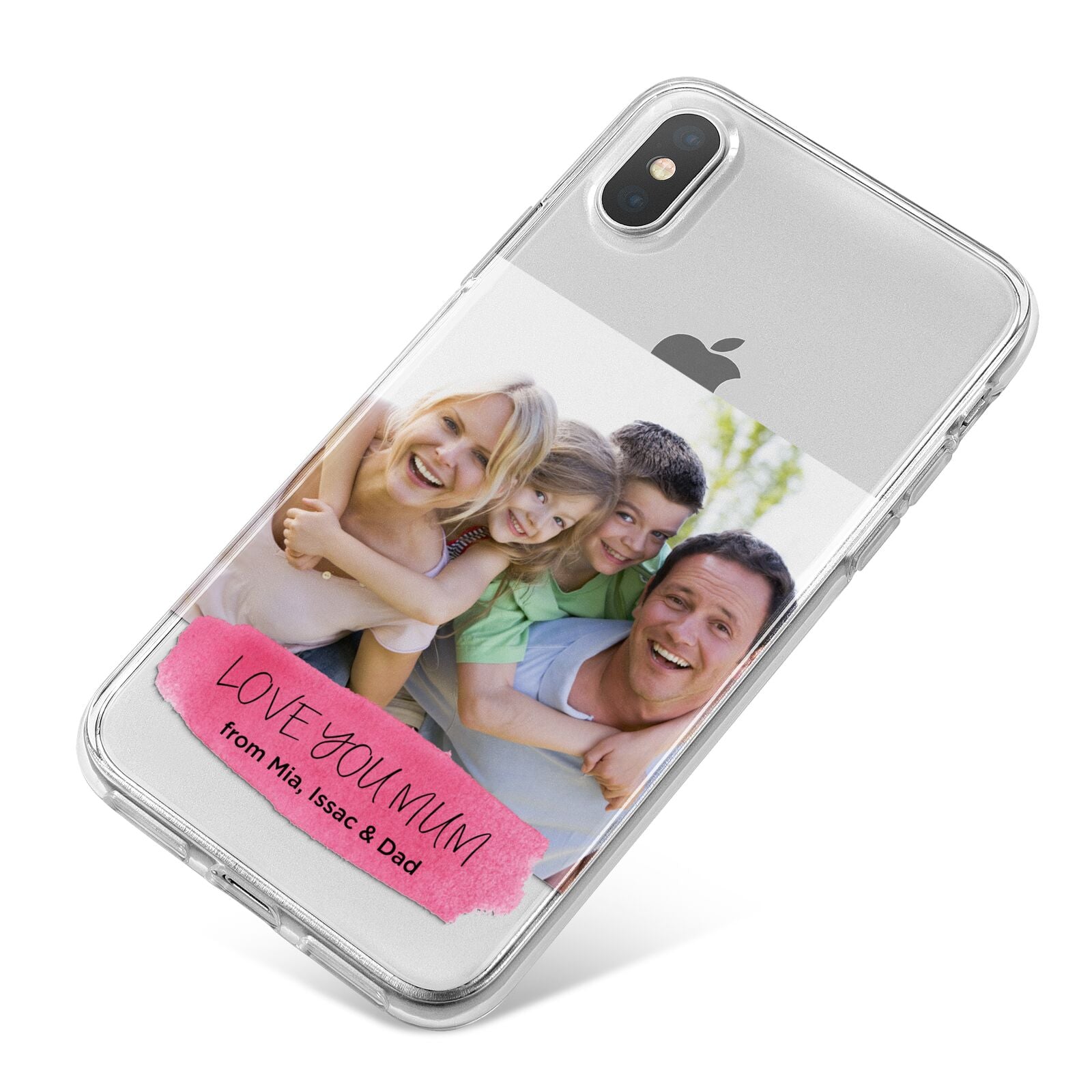 Personalised Photo Upload Mothers Day iPhone X Bumper Case on Silver iPhone