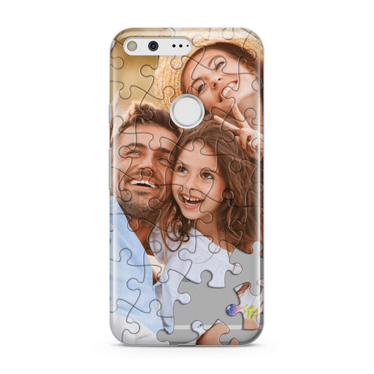 Personalised Photo Upload Puzzle Effect Google Pixel Case