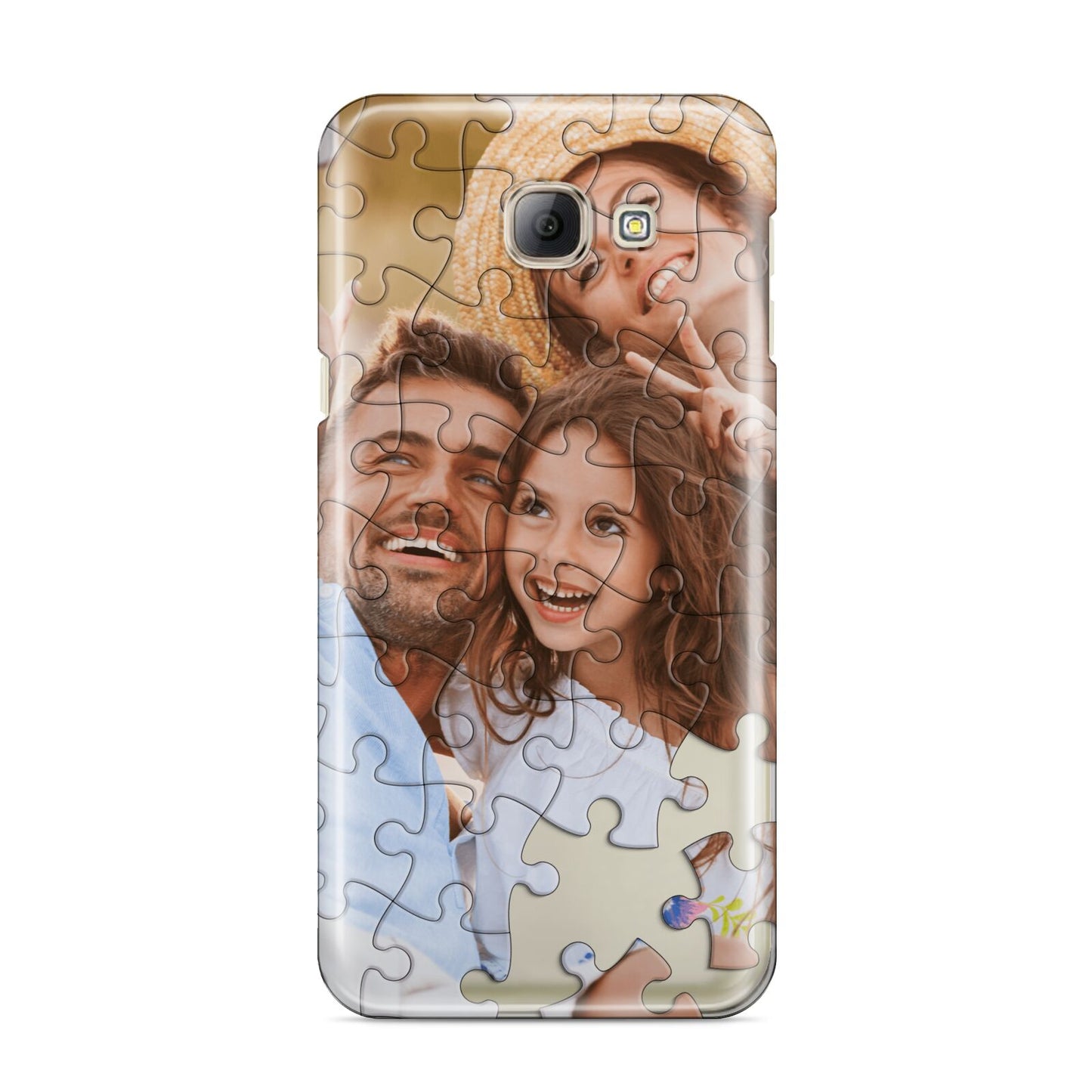 Personalised Photo Upload Puzzle Effect Samsung Galaxy A8 2016 Case