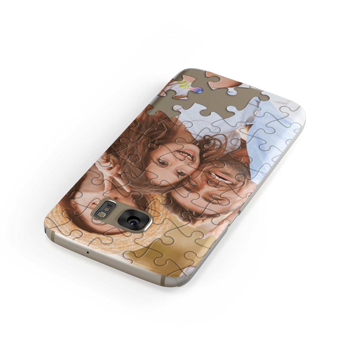 Personalised Photo Upload Puzzle Effect Samsung Galaxy Case Front Close Up