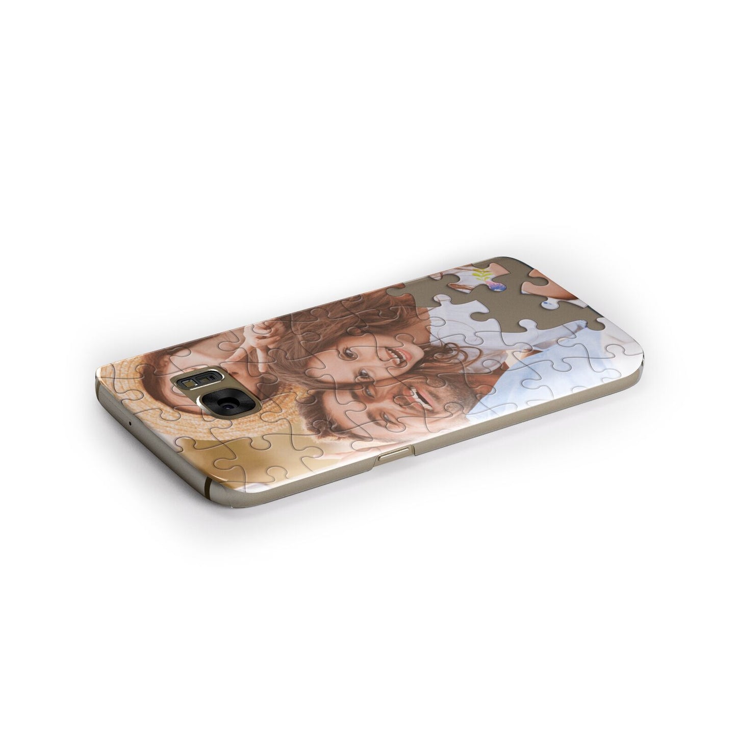 Personalised Photo Upload Puzzle Effect Samsung Galaxy Case Side Close Up