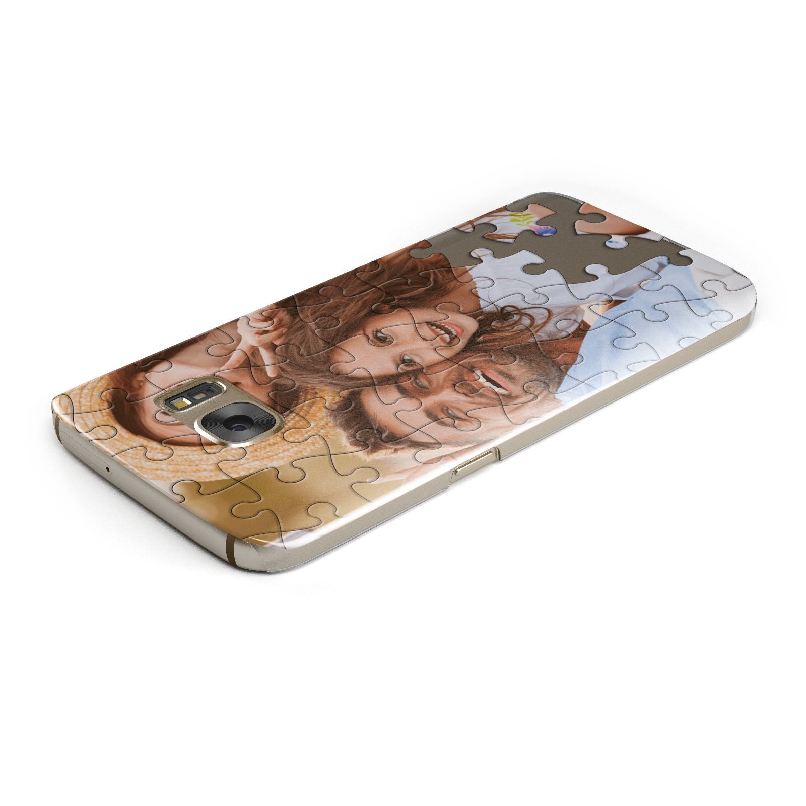 Personalised Photo Upload Puzzle Effect Samsung Galaxy Case Top Cutout