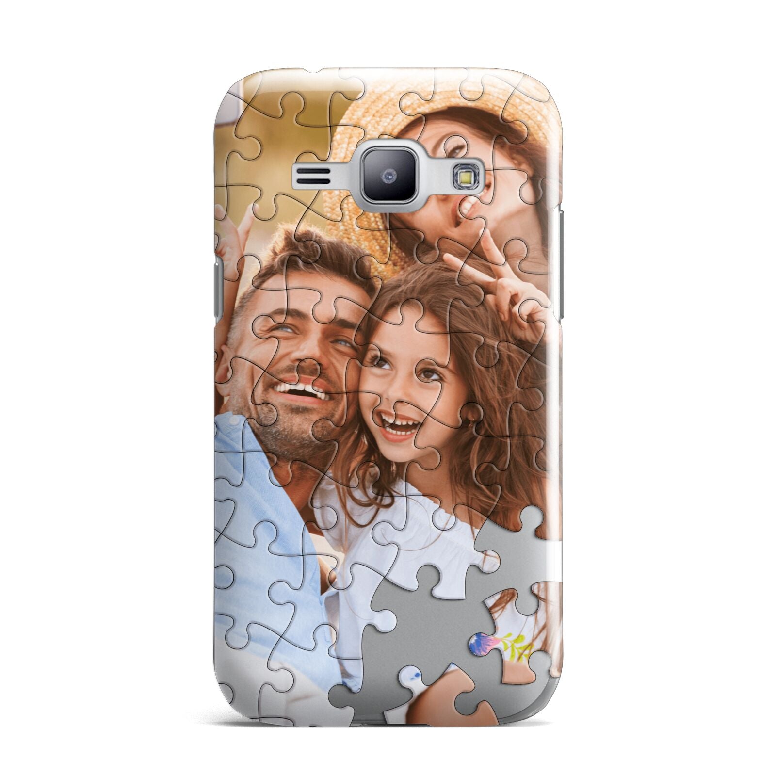 Personalised Photo Upload Puzzle Effect Samsung Galaxy J1 2015 Case