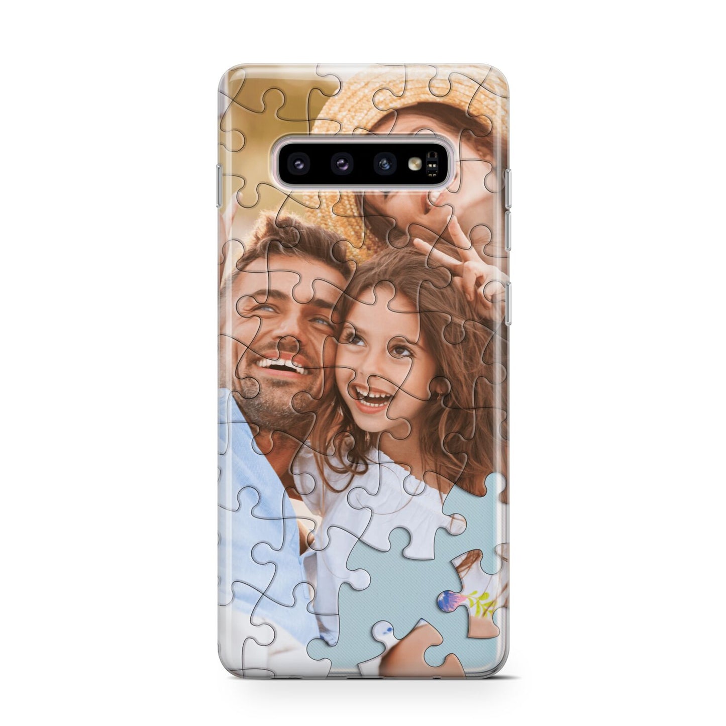 Personalised Photo Upload Puzzle Effect Samsung Galaxy S10 Case