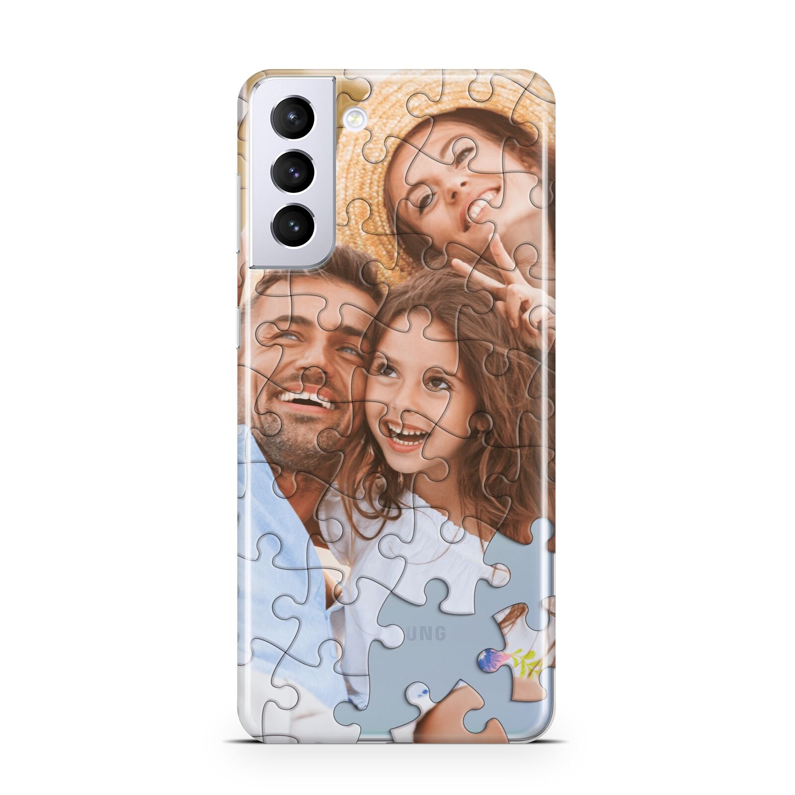 Personalised Photo Upload Puzzle Effect Samsung S21 Plus Case