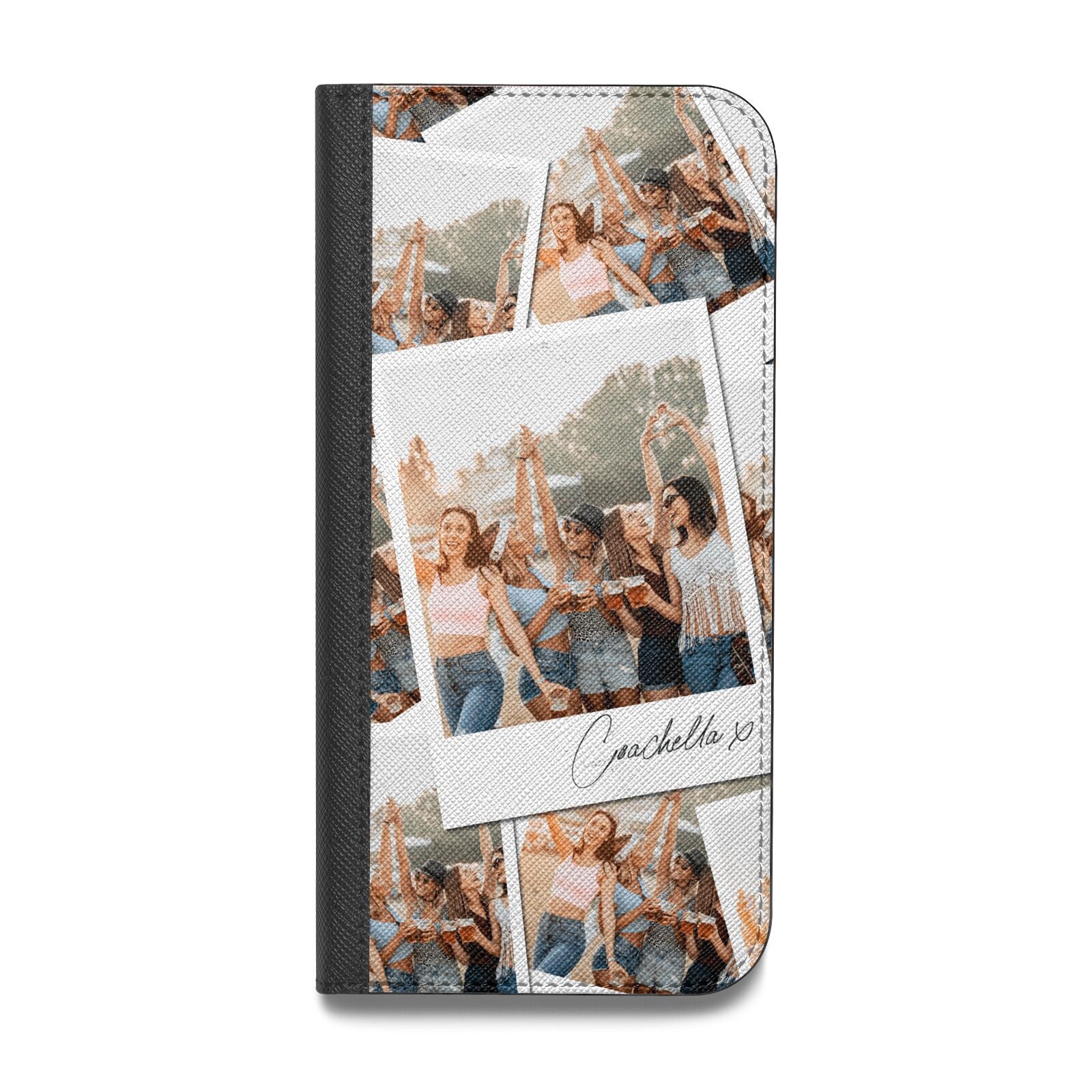 Personalised Photo Vegan Leather Flip iPhone Case