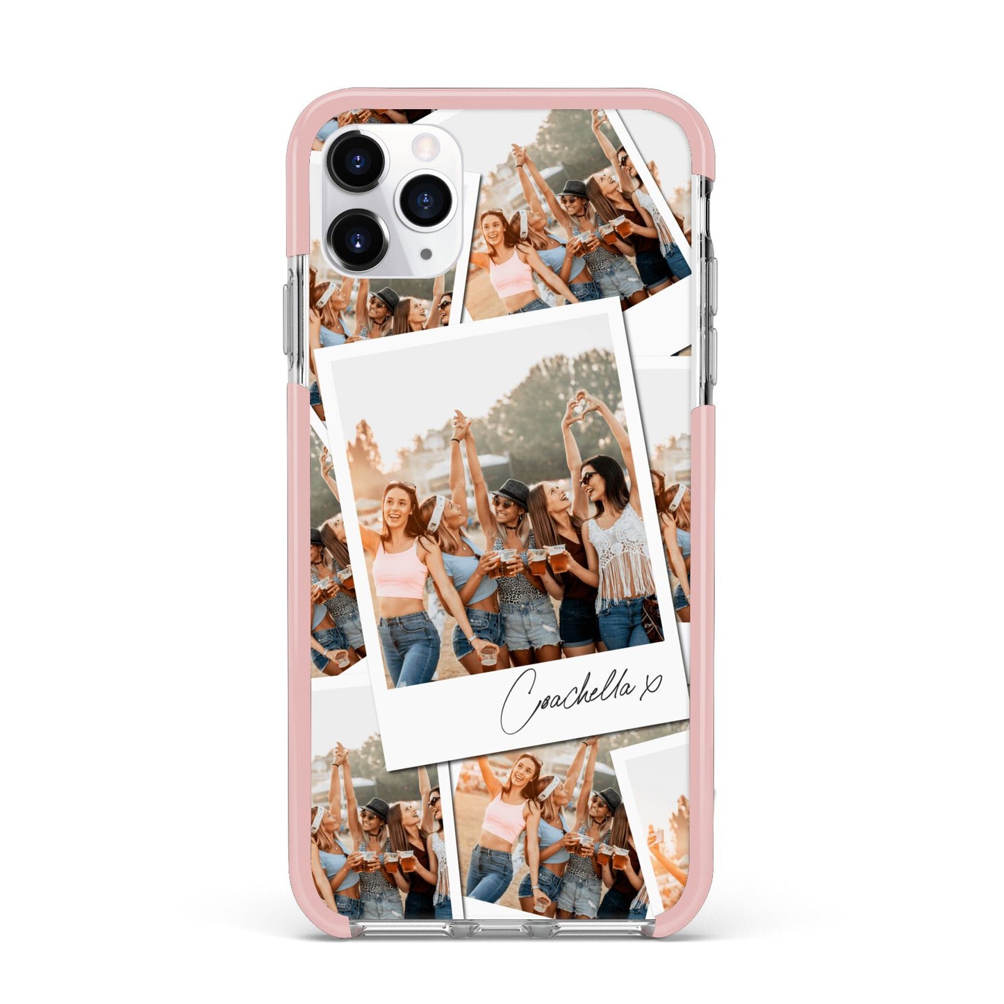 Personalised Photo iPhone 11 Pro Max Impact Pink Edge Case