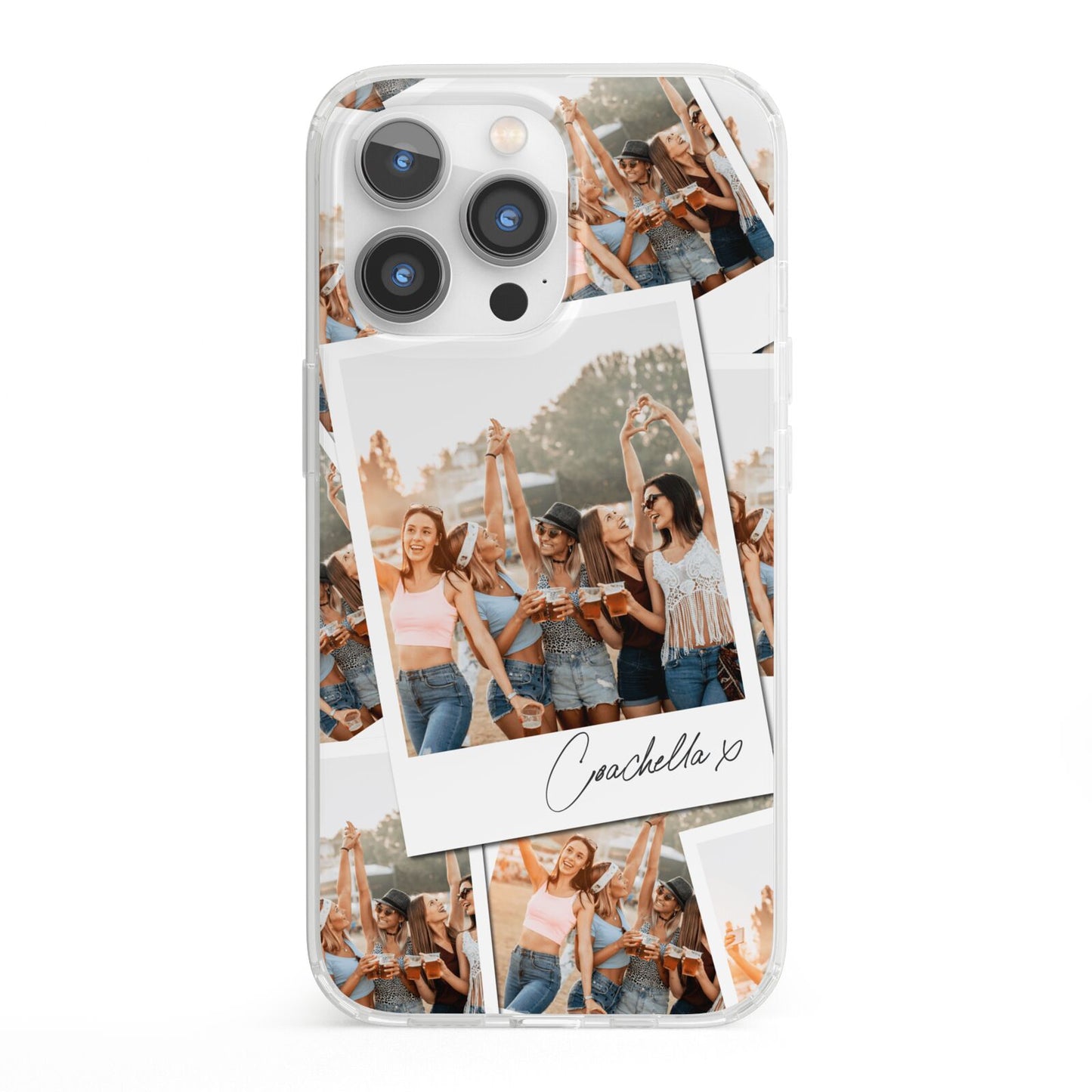 Personalised Photo iPhone 13 Pro Clear Bumper Case