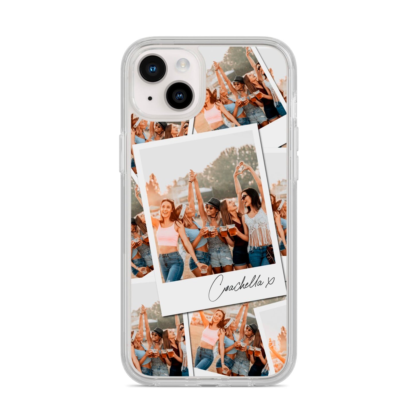 Personalised Photo iPhone 14 Plus Clear Tough Case Starlight