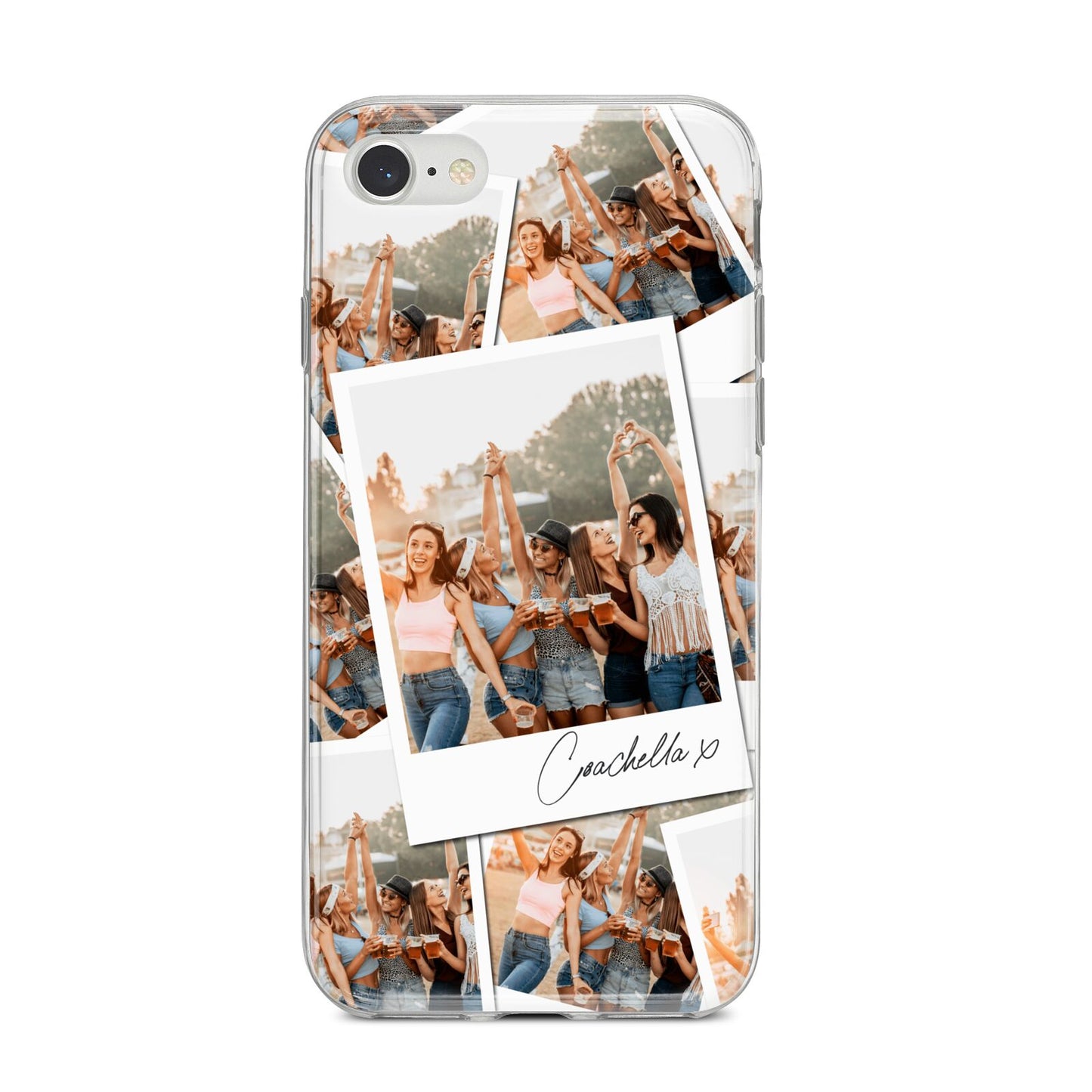 Personalised Photo iPhone 8 Bumper Case on Silver iPhone