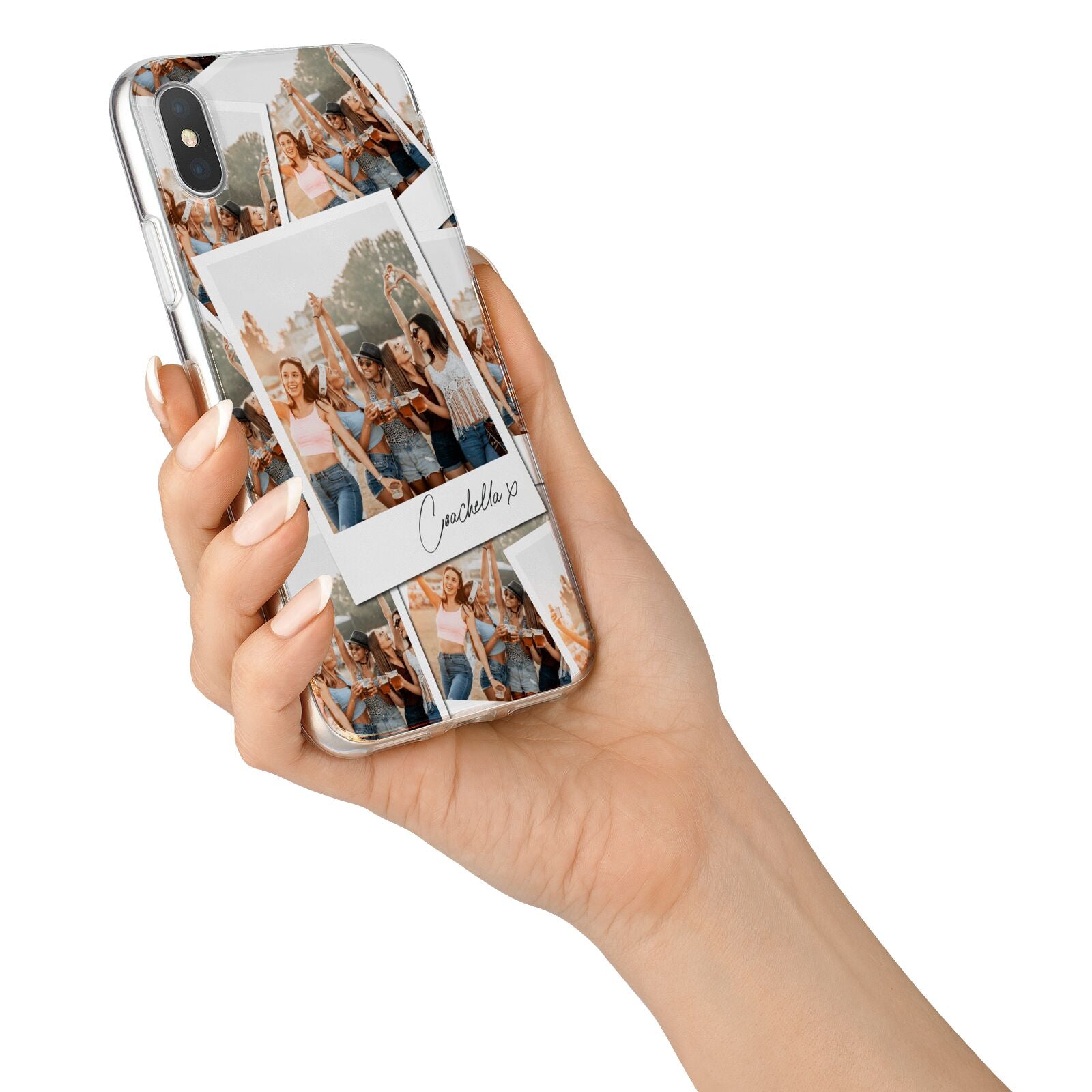 Personalised Photo iPhone X Bumper Case on Silver iPhone Alternative Image 2