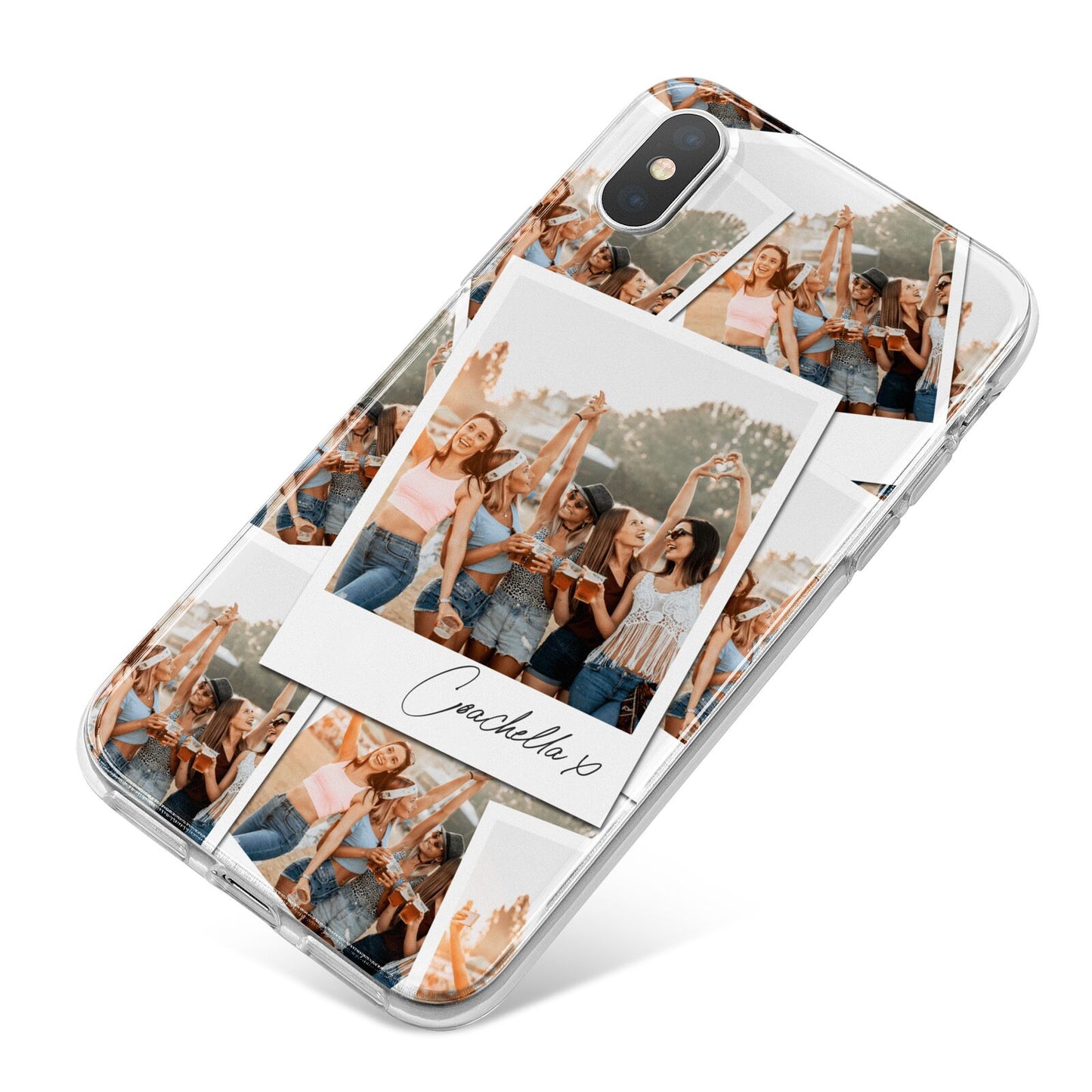 Personalised Photo iPhone X Bumper Case on Silver iPhone