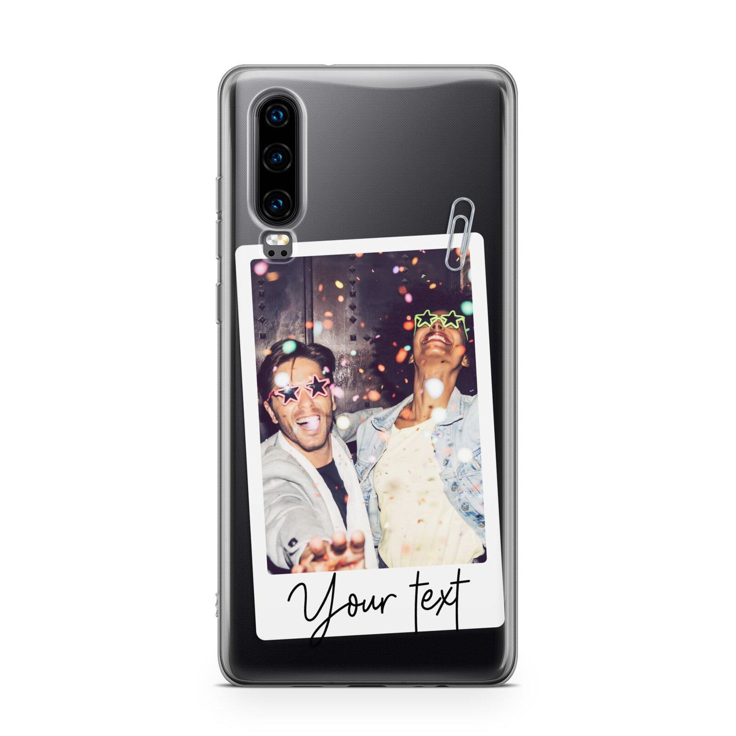 Personalised Photo with Text Huawei P30 Phone Case