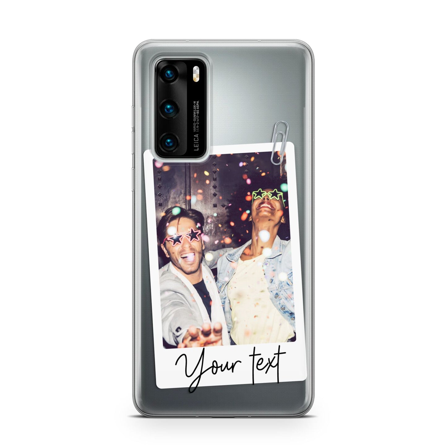 Personalised Photo with Text Huawei P40 Phone Case